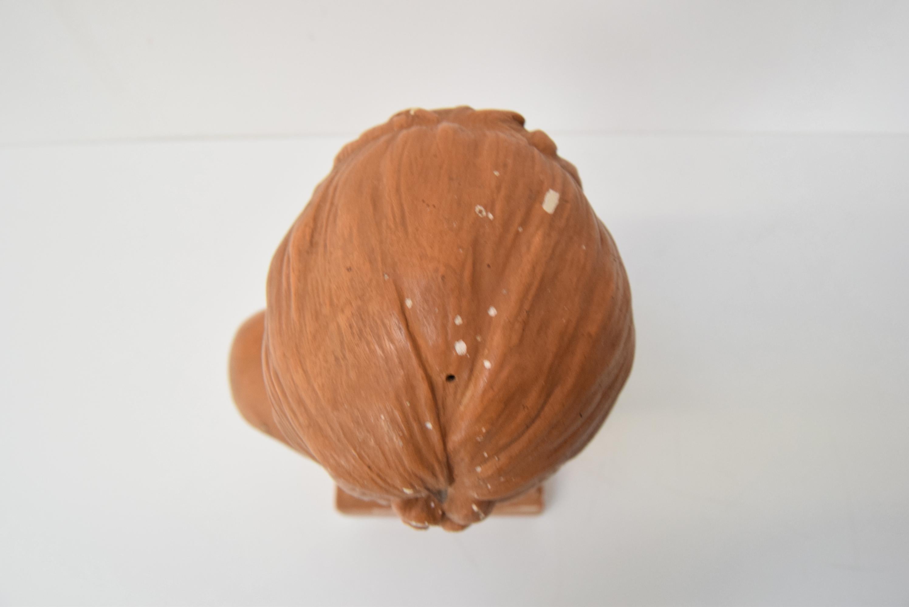 Plaster bust from the Belle Époque period by Jindřich Říha, 1890s. For Sale 8