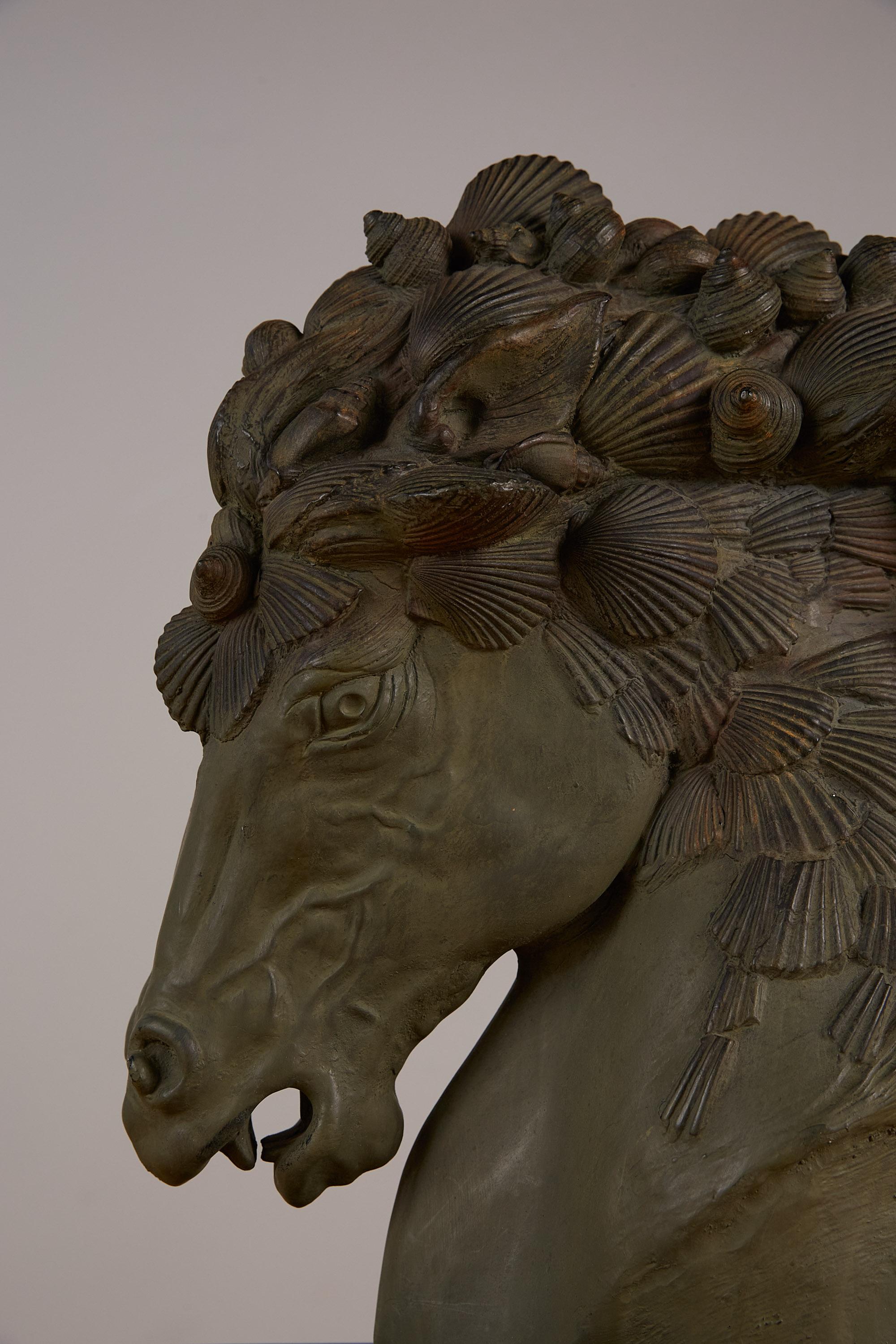Horse Bust with Seashell Mane 2