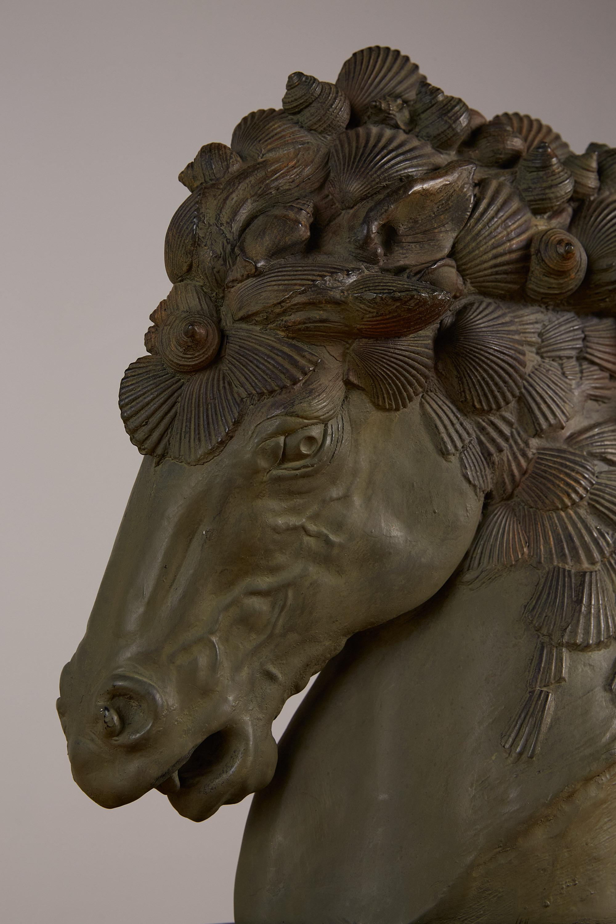 Horse Bust with Seashell Mane 1