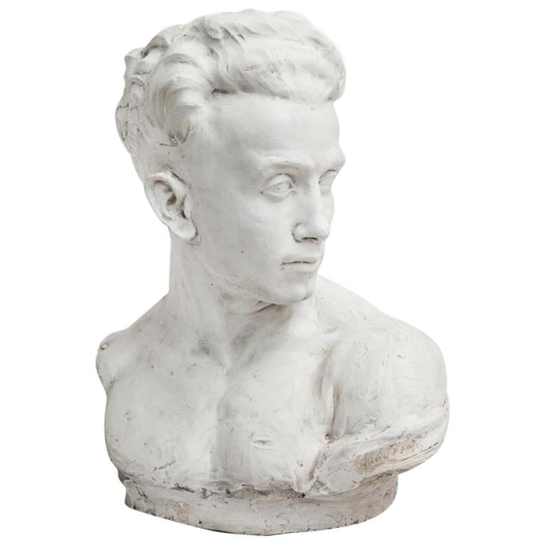 Plaster Bust of a Man