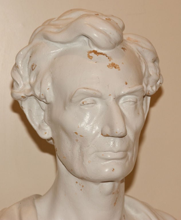 American Colonial Plaster Bust of Abraham Lincoln