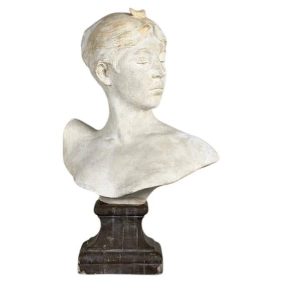 Plaster bust of Diana after Falguière, 20th century