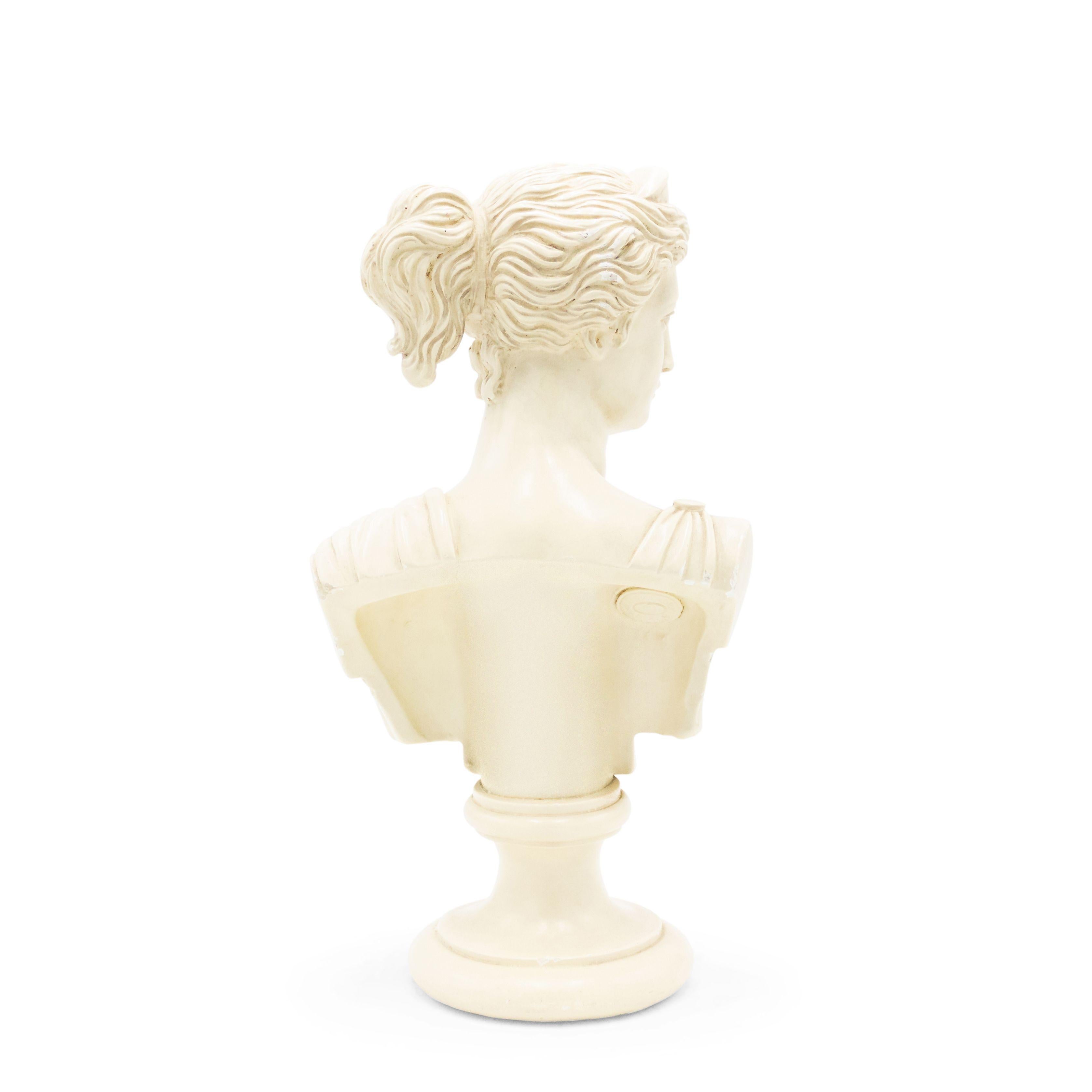 Neoclassical Plaster Bust of Diana of Versailles For Sale