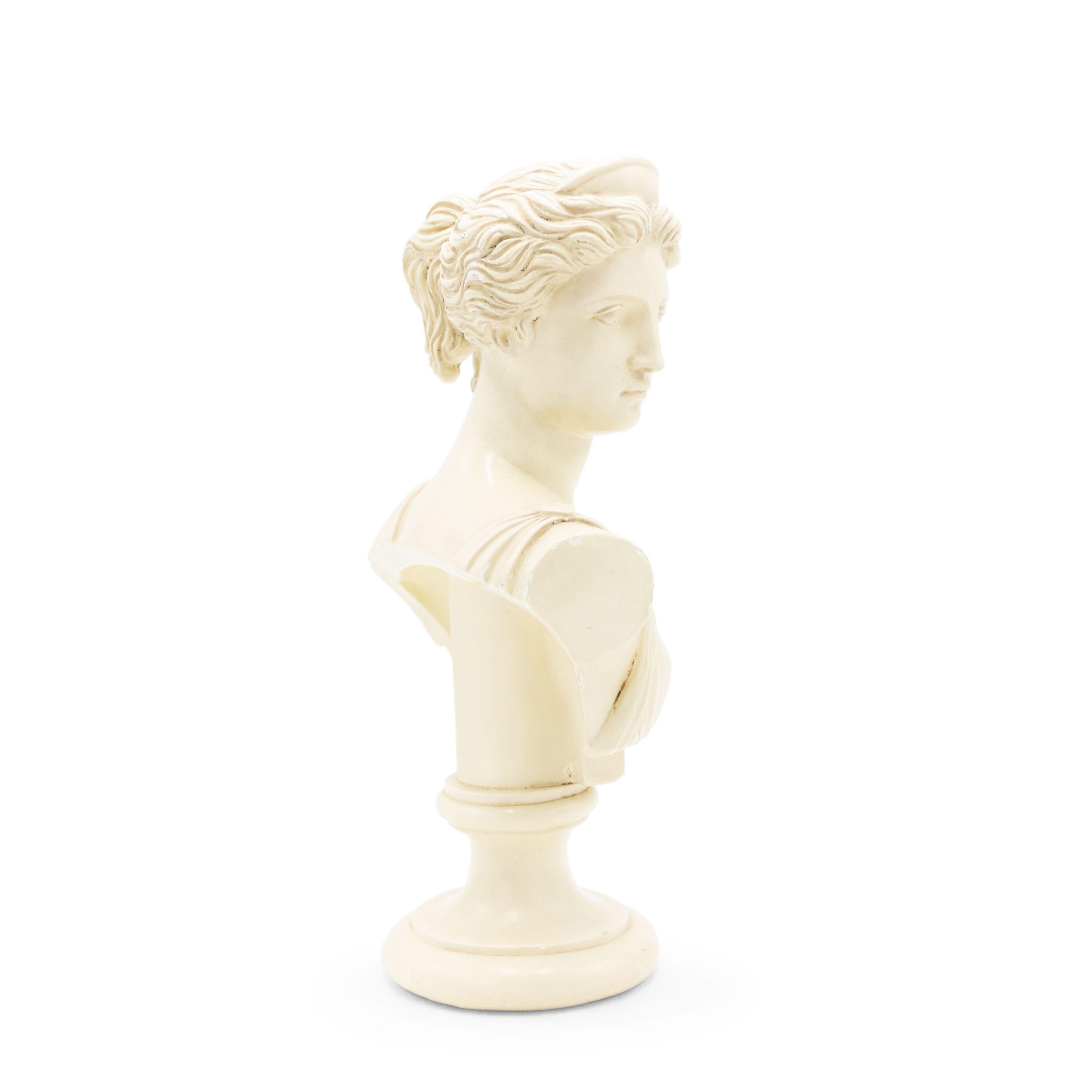 Plaster Bust of Diana of Versailles In Good Condition For Sale In New York, NY