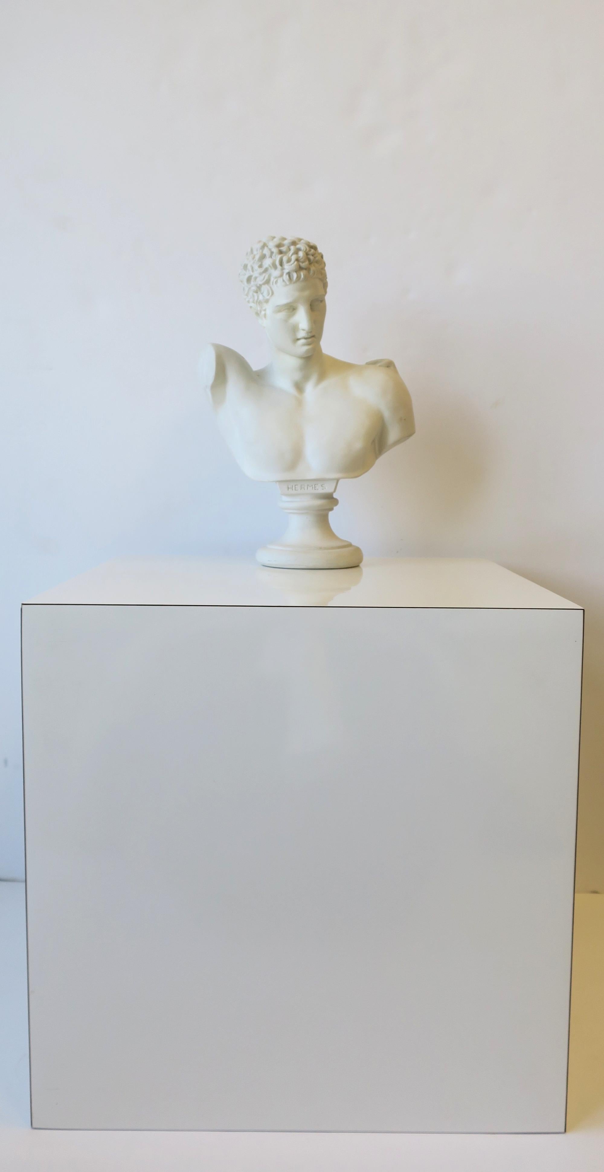 Classical Greek Plaster Bust of Hermes