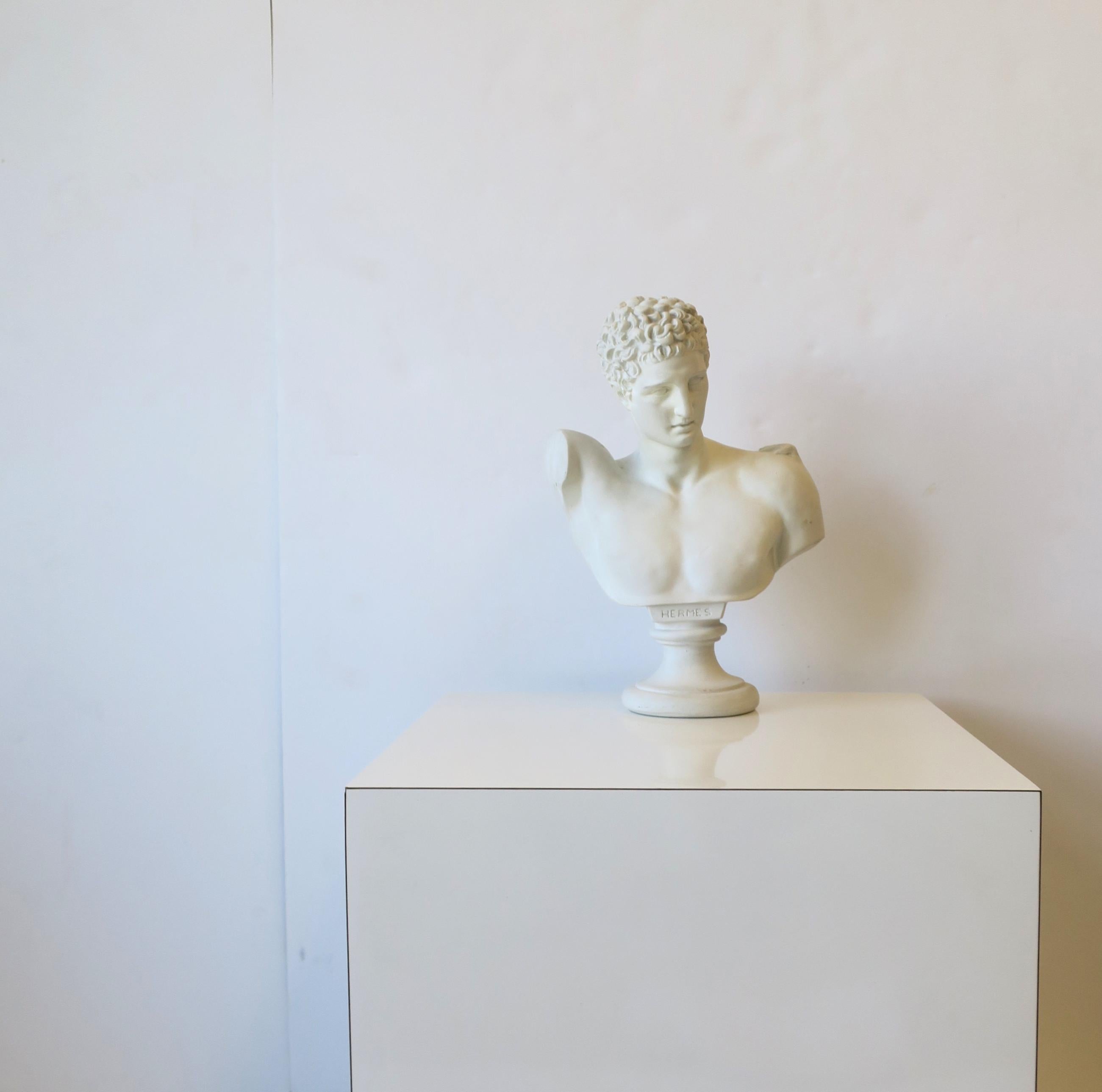 Cast Plaster Bust of Hermes
