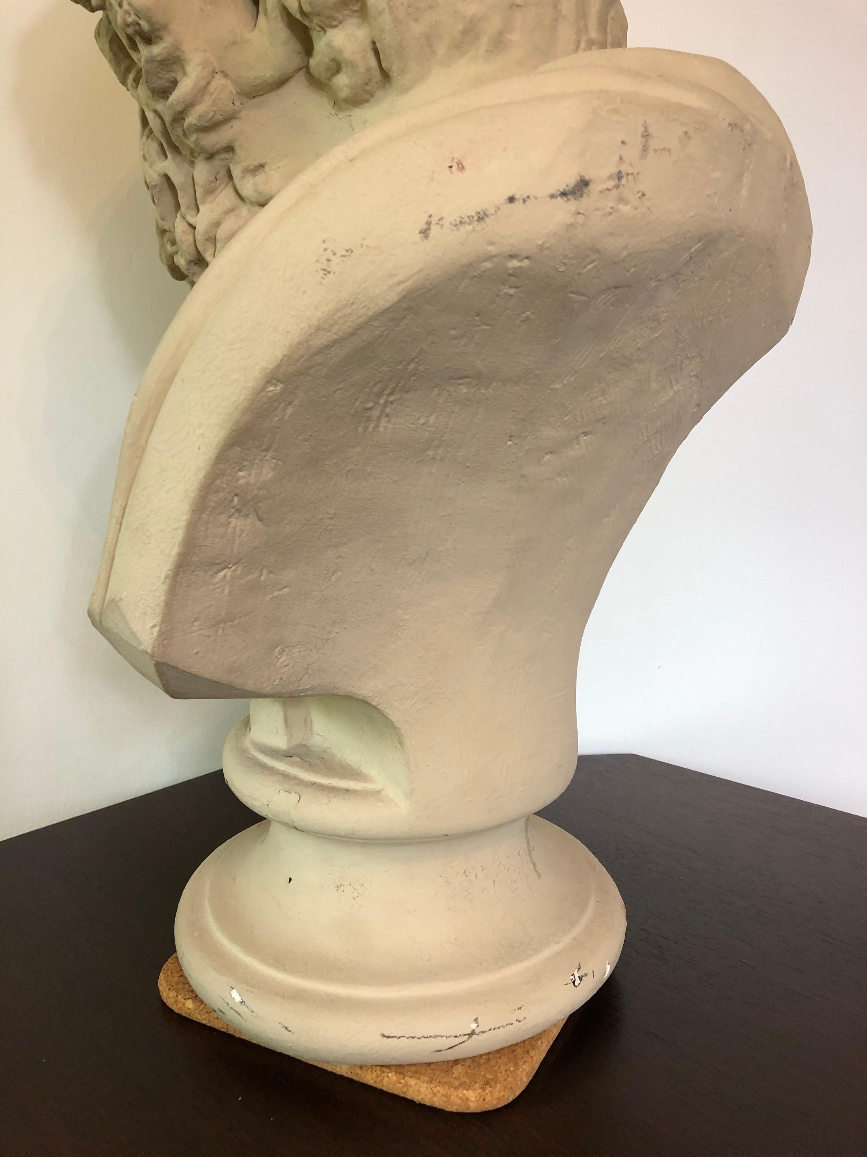 20th Century Plaster Bust of Homer