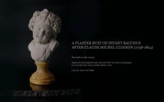 Plaster Bust of Infant Bacchus After Claude Michel Clodion (1738-1814)