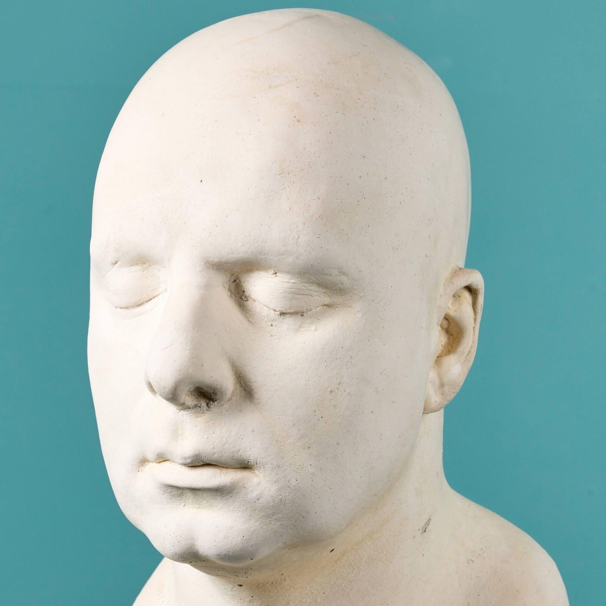 Mid-Century moderno Busto in gesso di Peters Polycarpou Ex. Collezione Tucker in vendita