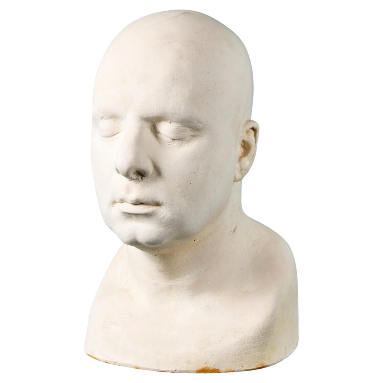 Busto in gesso di Peters Polycarpou Ex. Collezione Tucker