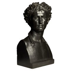 Plaster bust of Roman Emperor Augustus