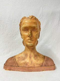 Busto in gesso di Donna firmata A Palumbo 1932