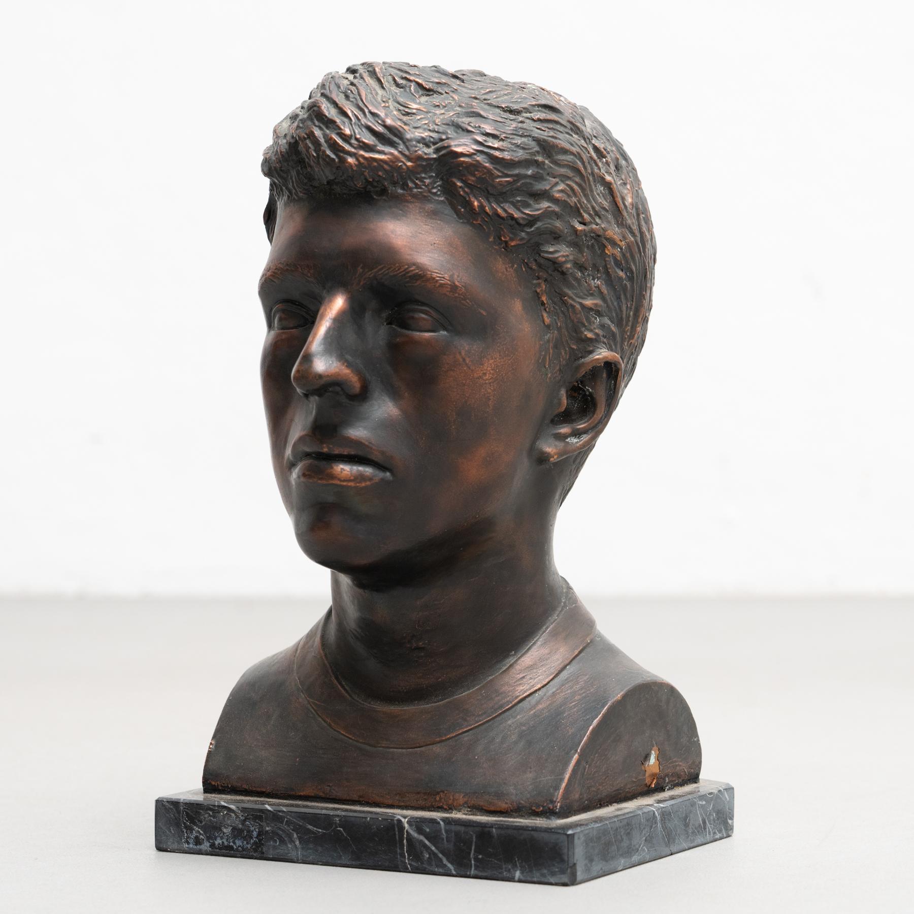 Gipsbüste Skulptur von Unknown Artist, ca. 1960 4