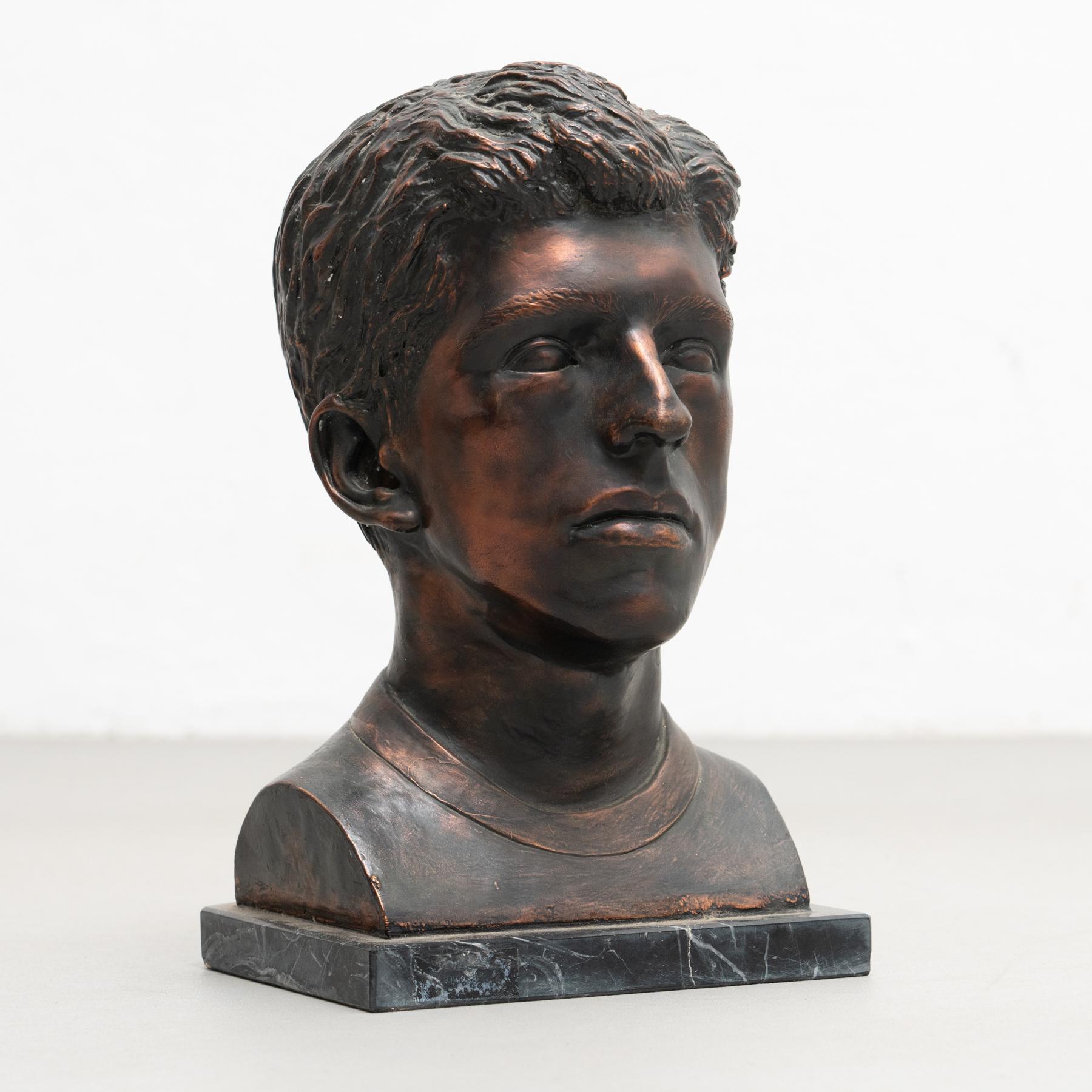 Gipsbüste Skulptur von Unknown Artist, ca. 1960 (Moderne der Mitte des Jahrhunderts)