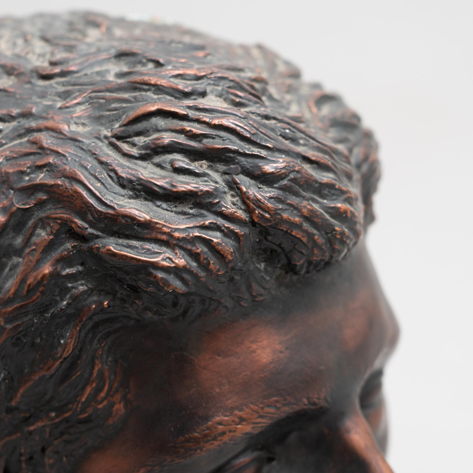 Gipsbüste Skulptur von Unknown Artist, ca. 1960 (Mitte des 20. Jahrhunderts)