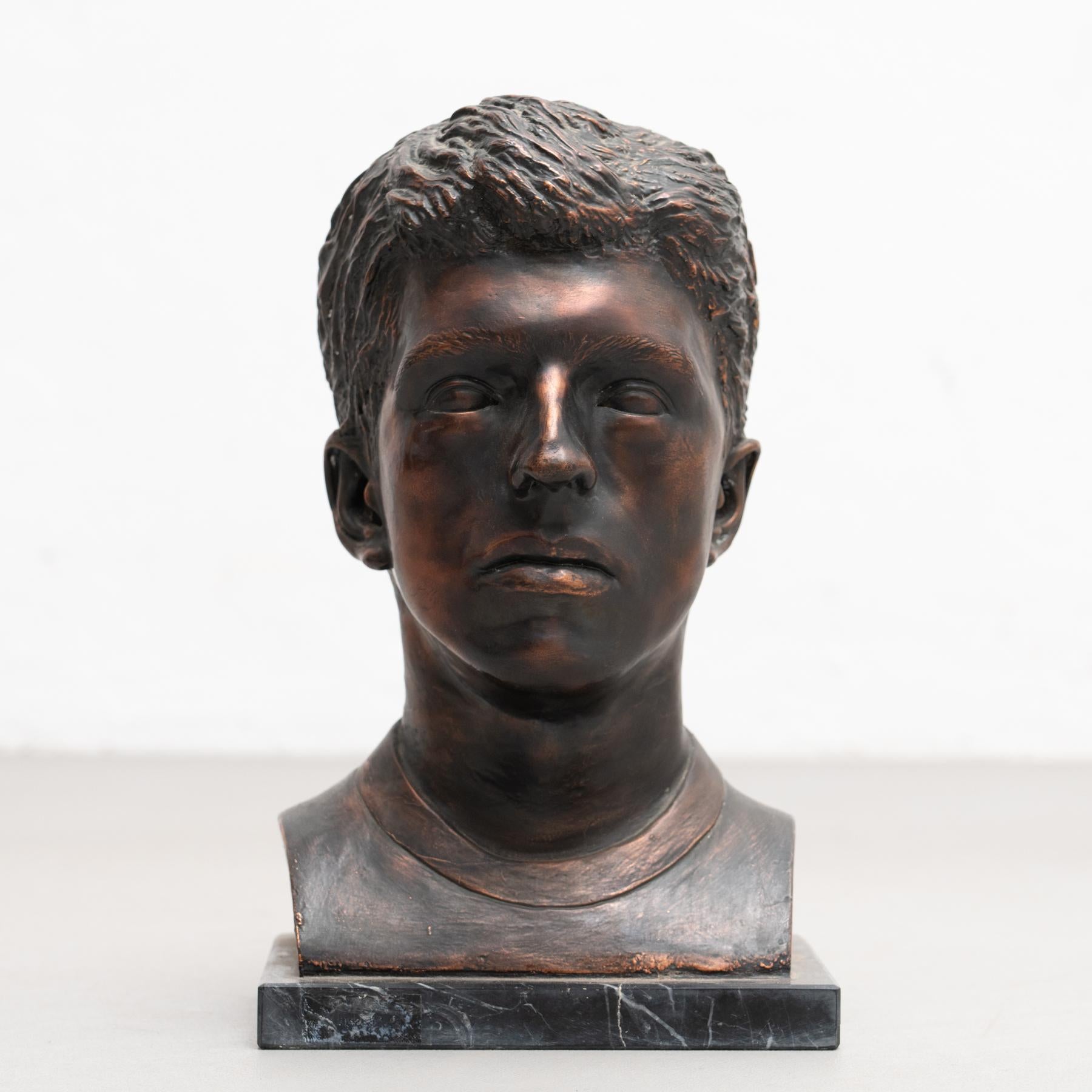 Plaster Bust Sculpture by Unknown Artist, circa 1960 For Sale 1