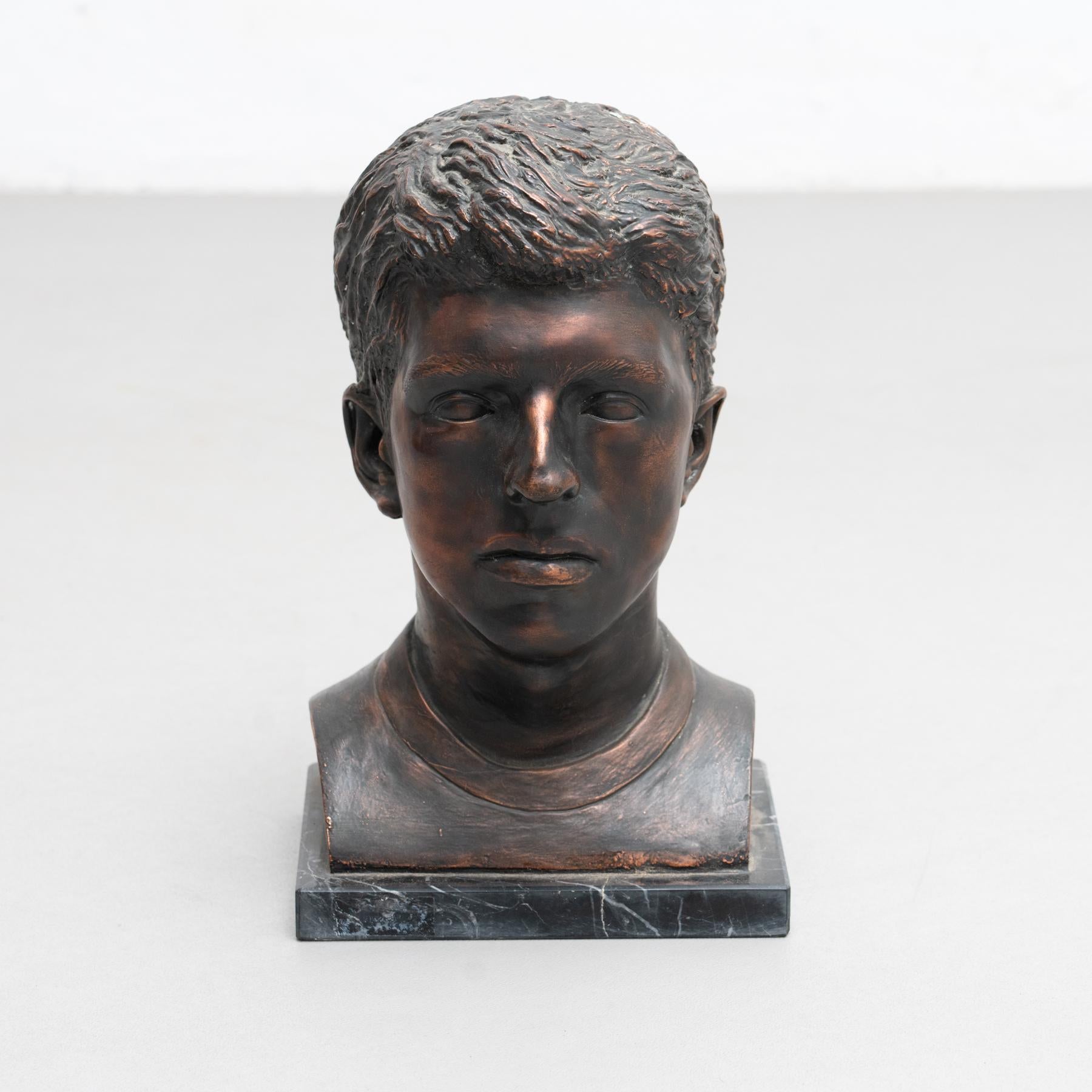 Plaster Bust Sculpture by Unknown Artist, circa 1960 For Sale 2