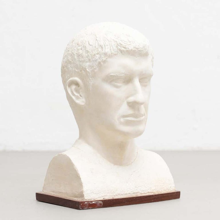 Plaster Bust Sculpture From a Man by Unknown Artist, circa 1960 For Sale at  1stDibs