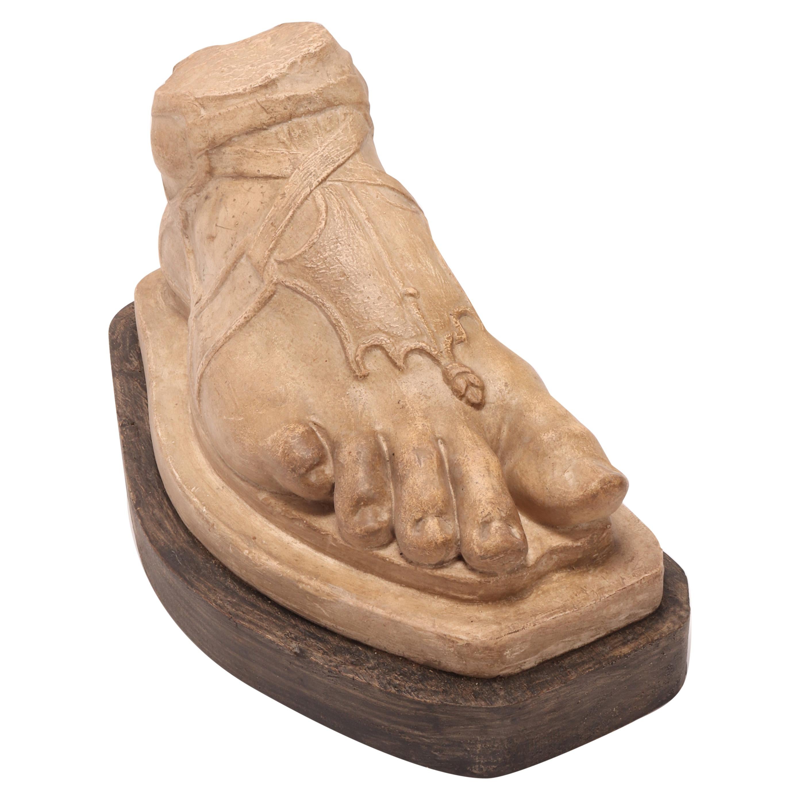 Plaster Cast a Roman Foot, Italy, 1880