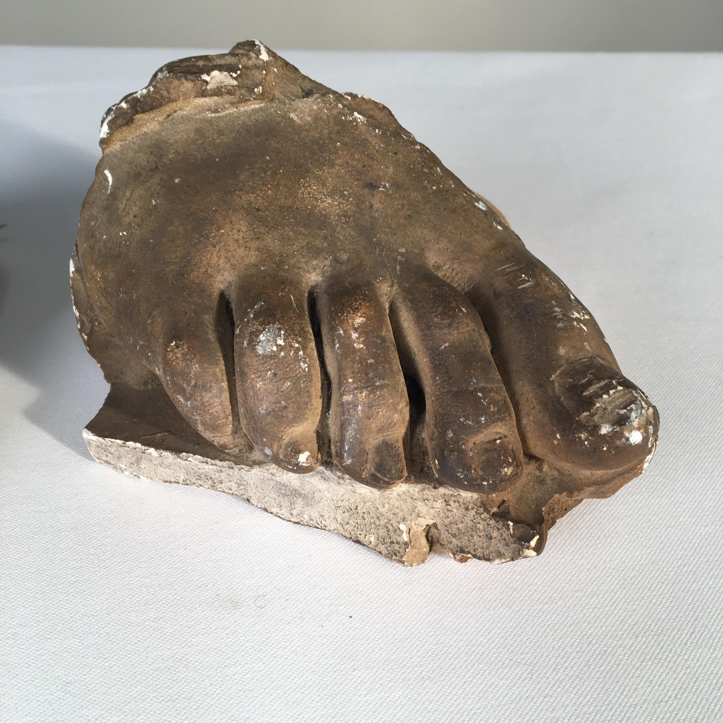 Other Plaster Cast Foot and Hand, 19th Century