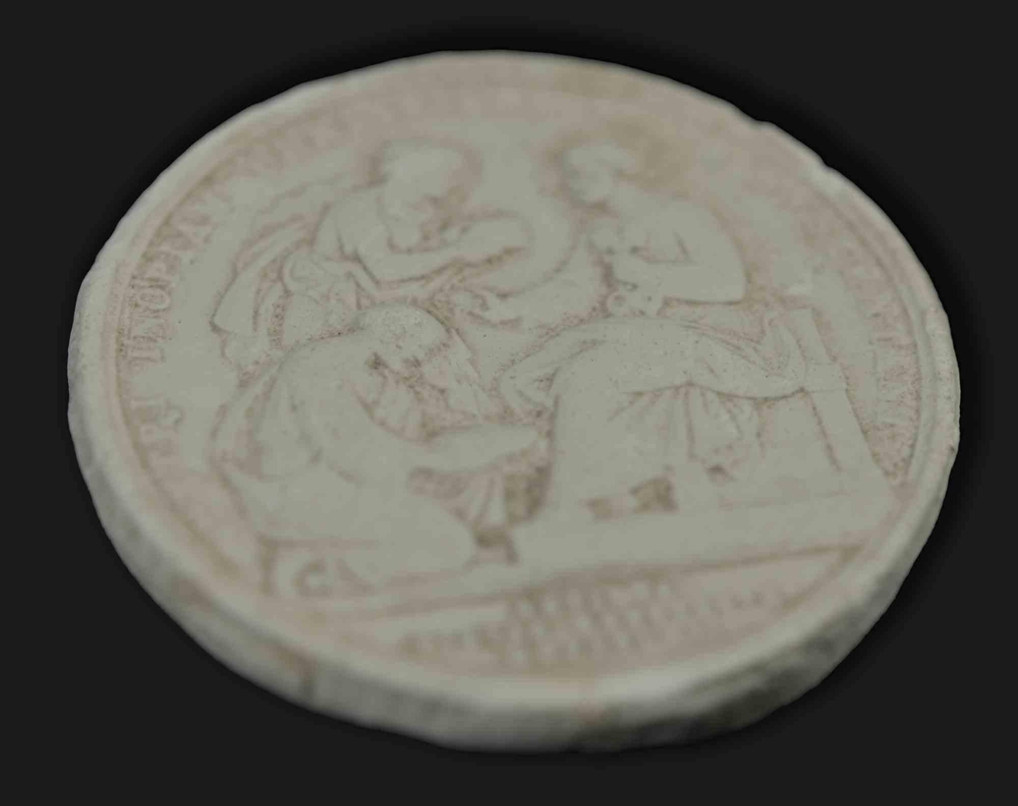 Molde de escayola para moneda de Aurelio Mistruzzi, década de 1940 Italiano en venta