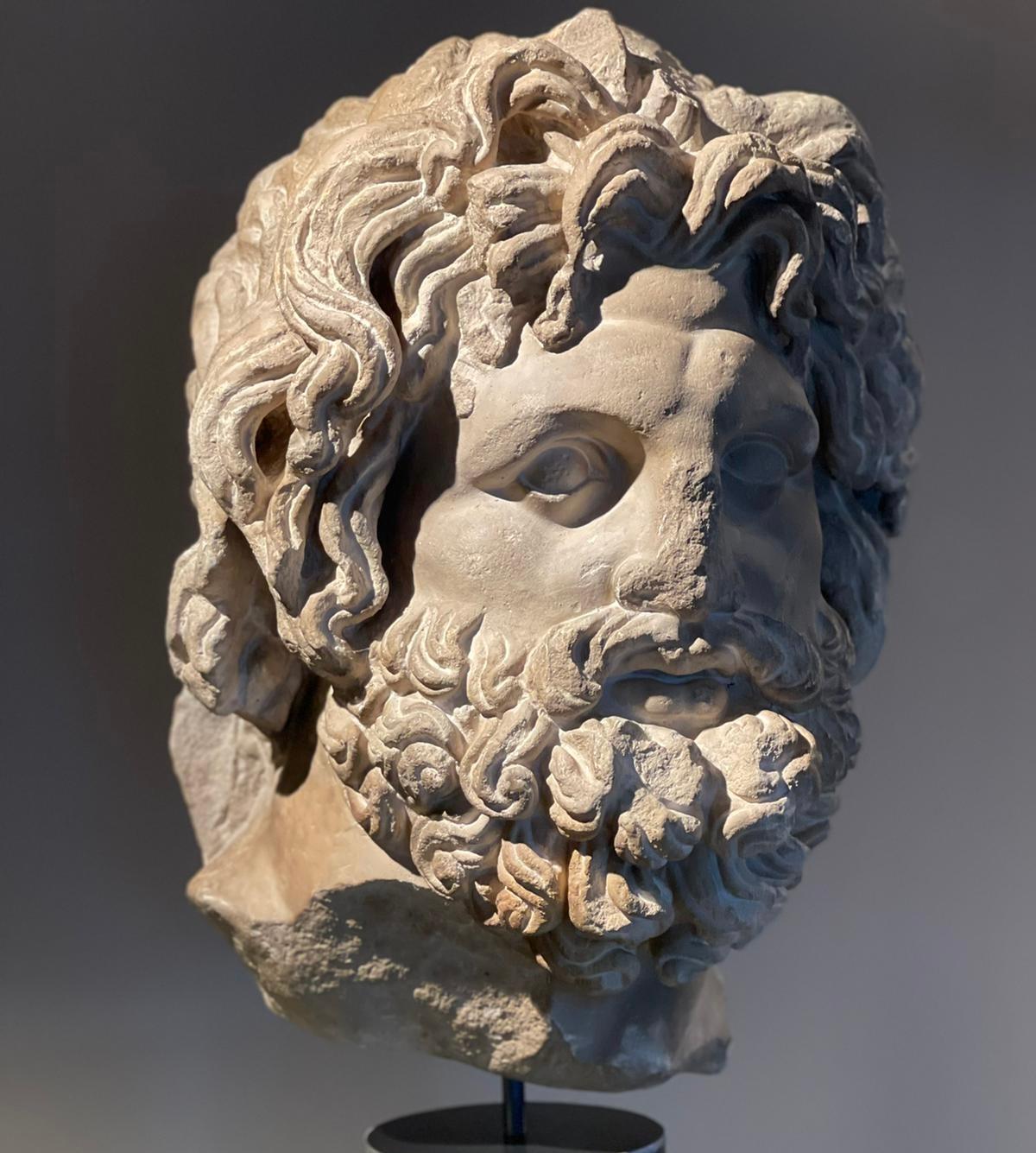 Mid-Century Modern Plaster Cast of Zeus (Late 1970s, Italy)