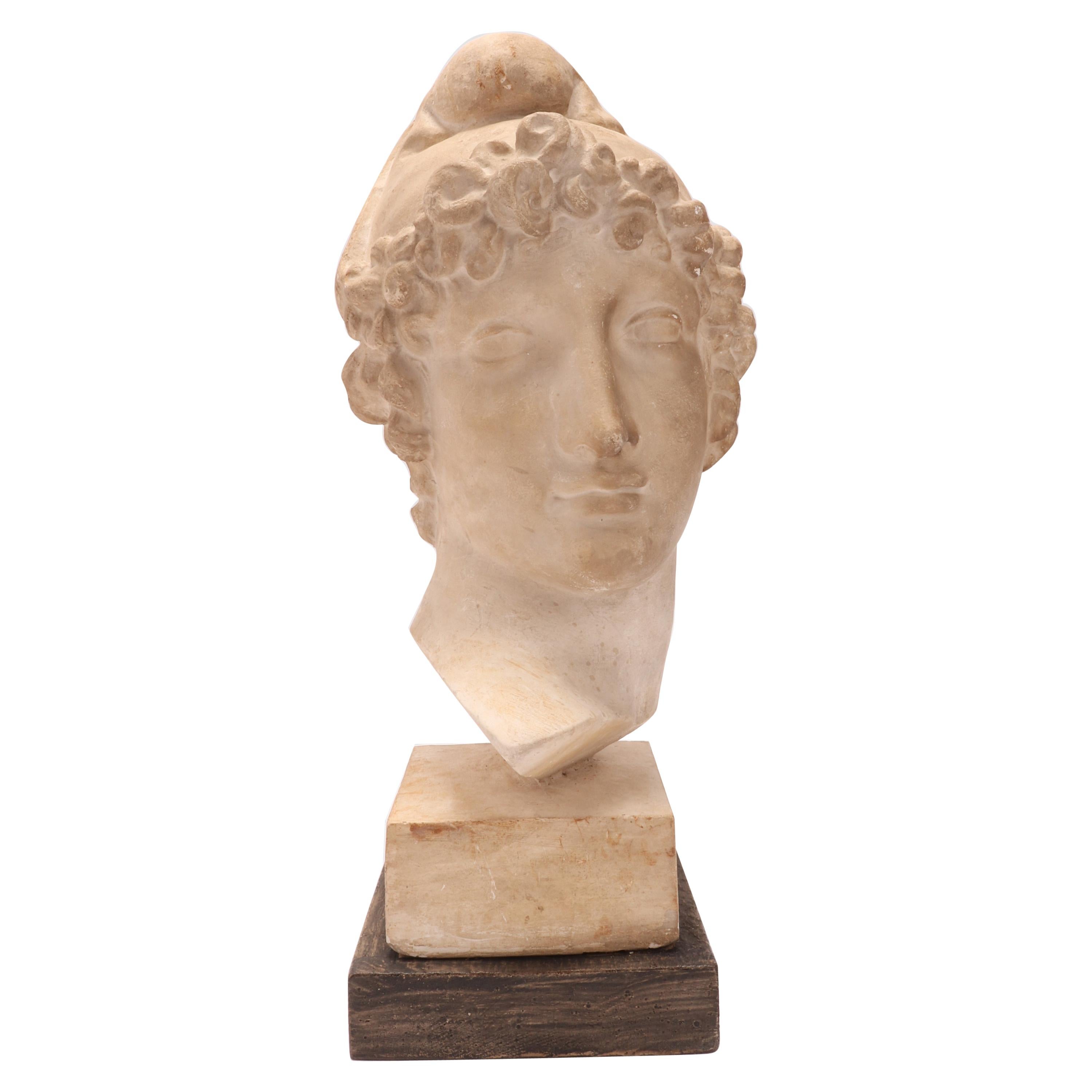 Plaster Cast: the Head of Paride, Italy, 1890