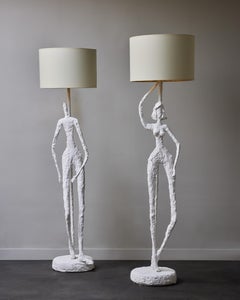 Plaster Characters Floor Lamps by Glustin Luminaires