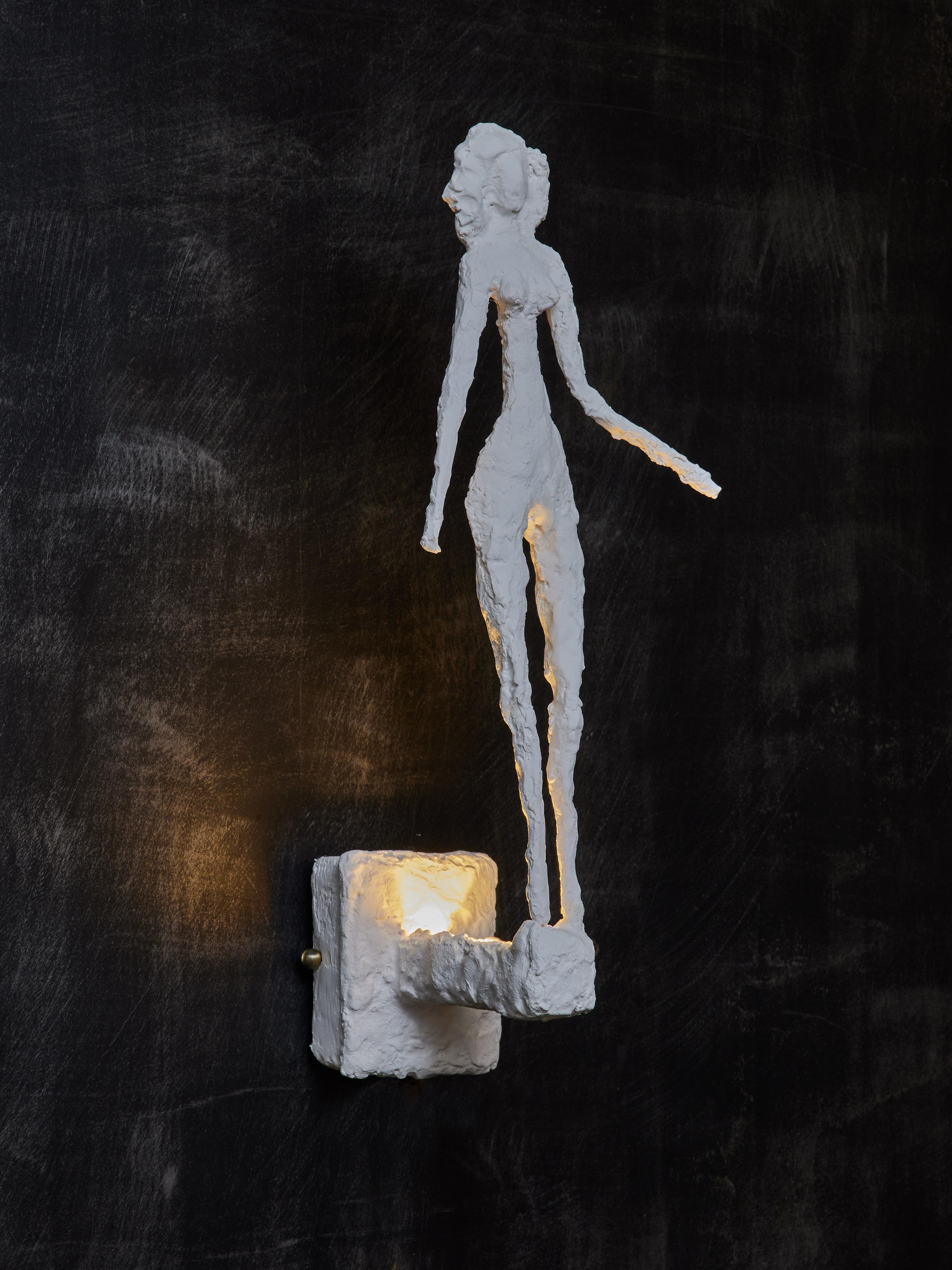 Plaster Characters Wall Sconces by Glustin Luminaires For Sale 3