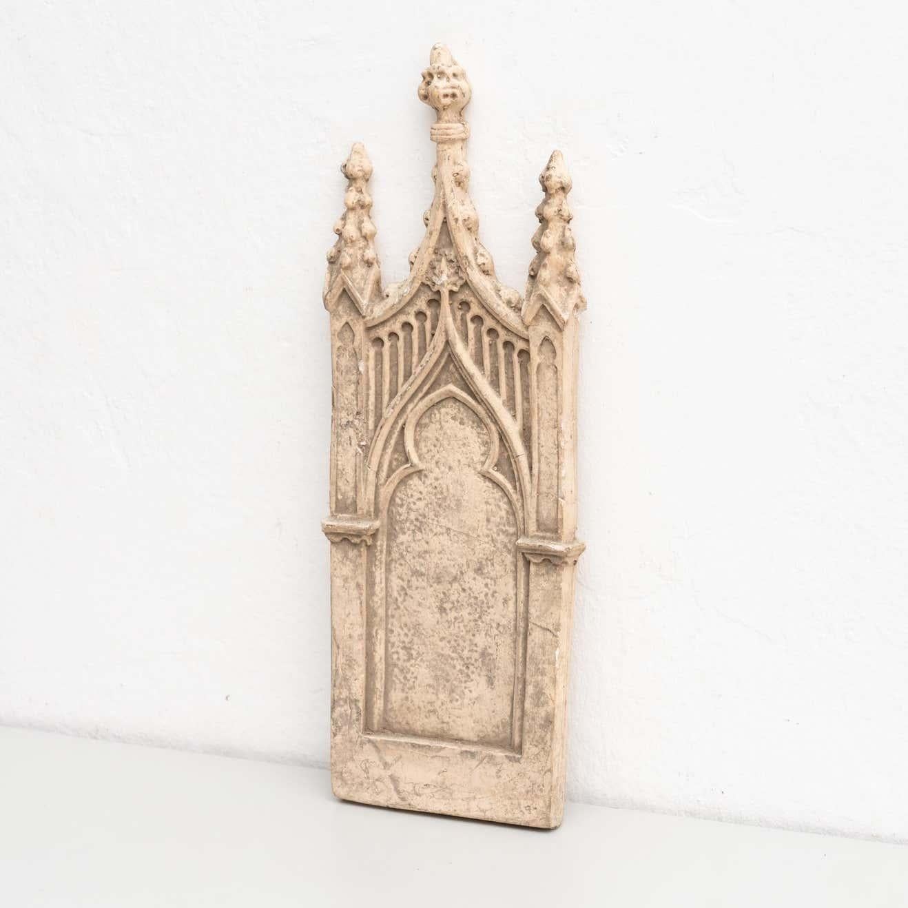 Modern Plaster Church Traditional Artwork, circa 1950 For Sale