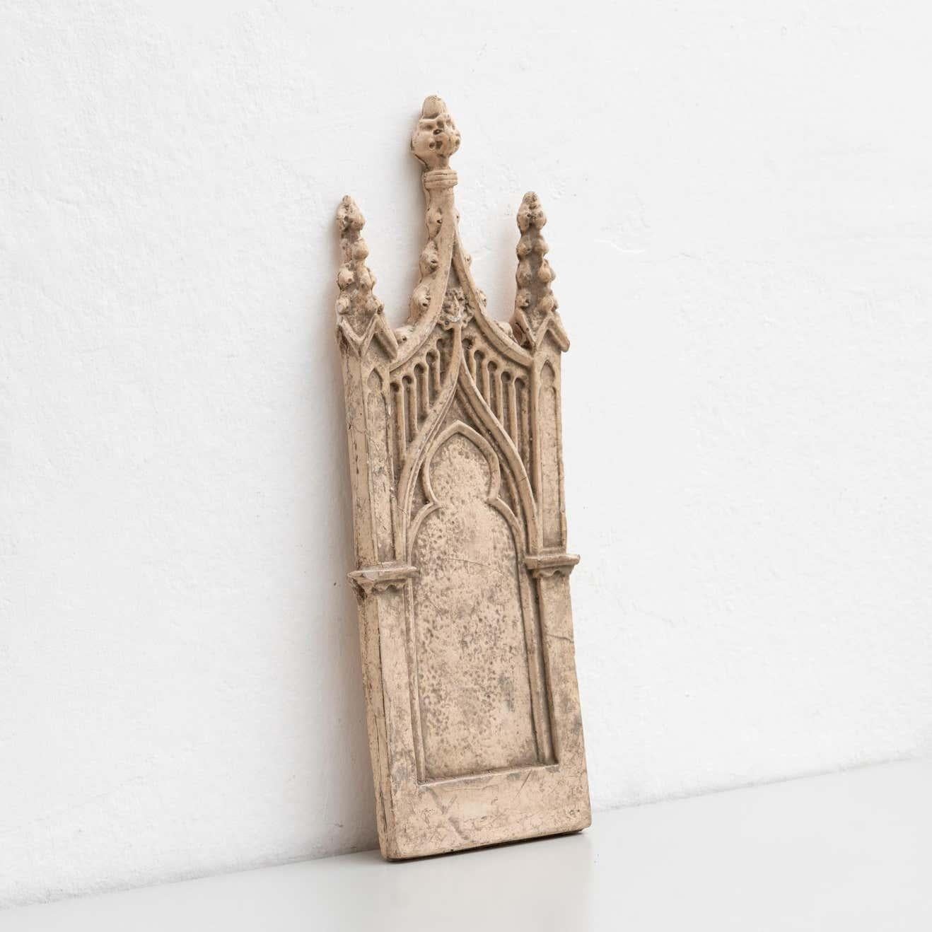 Spanish Plaster Church Traditional Artwork, circa 1950 For Sale