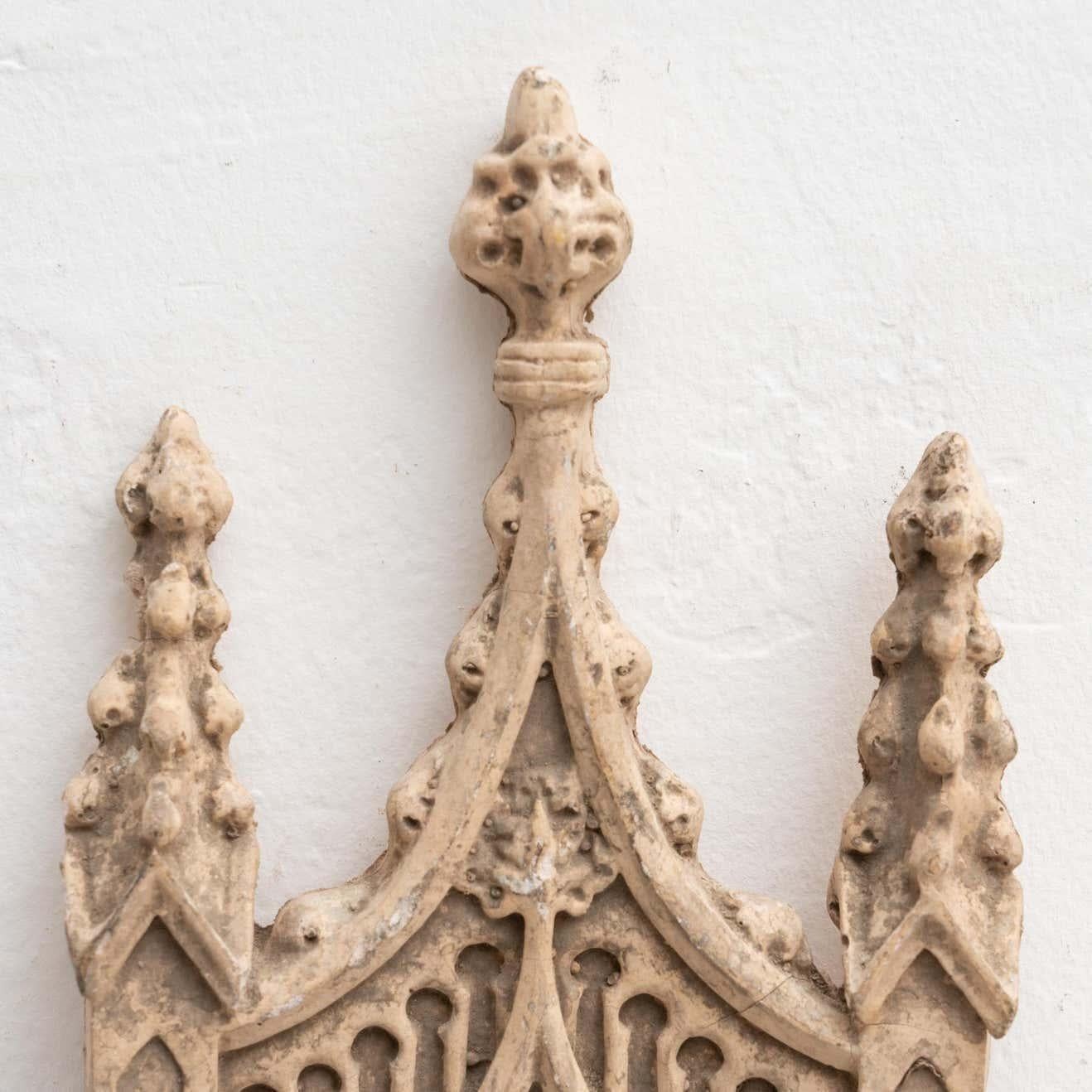 Mid-20th Century Plaster Church Traditional Artwork, circa 1950 For Sale