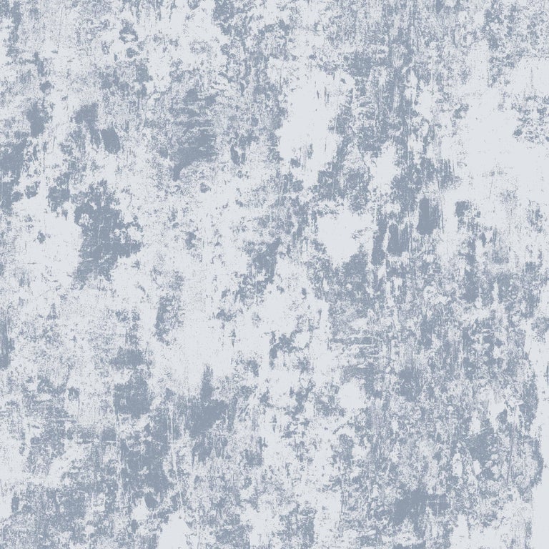 Modern Plaster, Cirrus Colorway, on Smooth Wallpaper For Sale