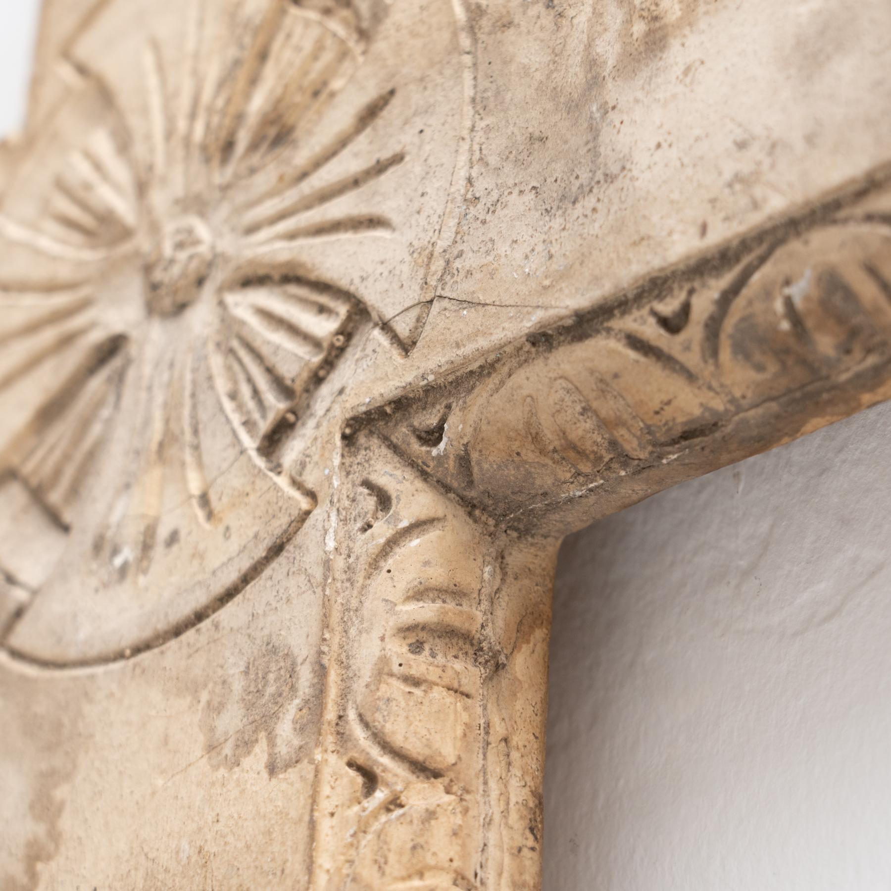 Plaster Cross Traditional Artwork, circa 1950 For Sale 5