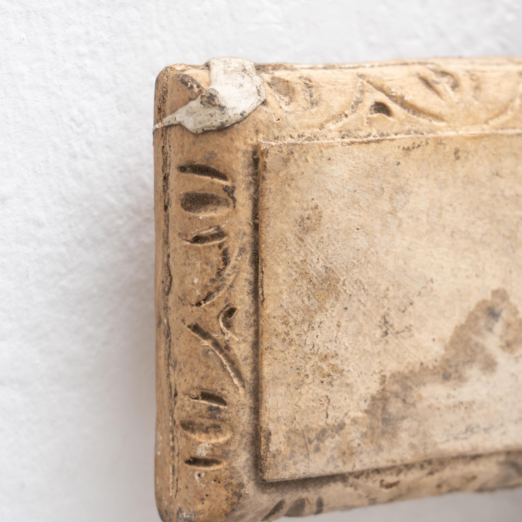 Plaster Cross Traditional Artwork, circa 1950 For Sale 1