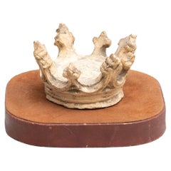 Plaster Crown Sculptural Artwork, circa 1950