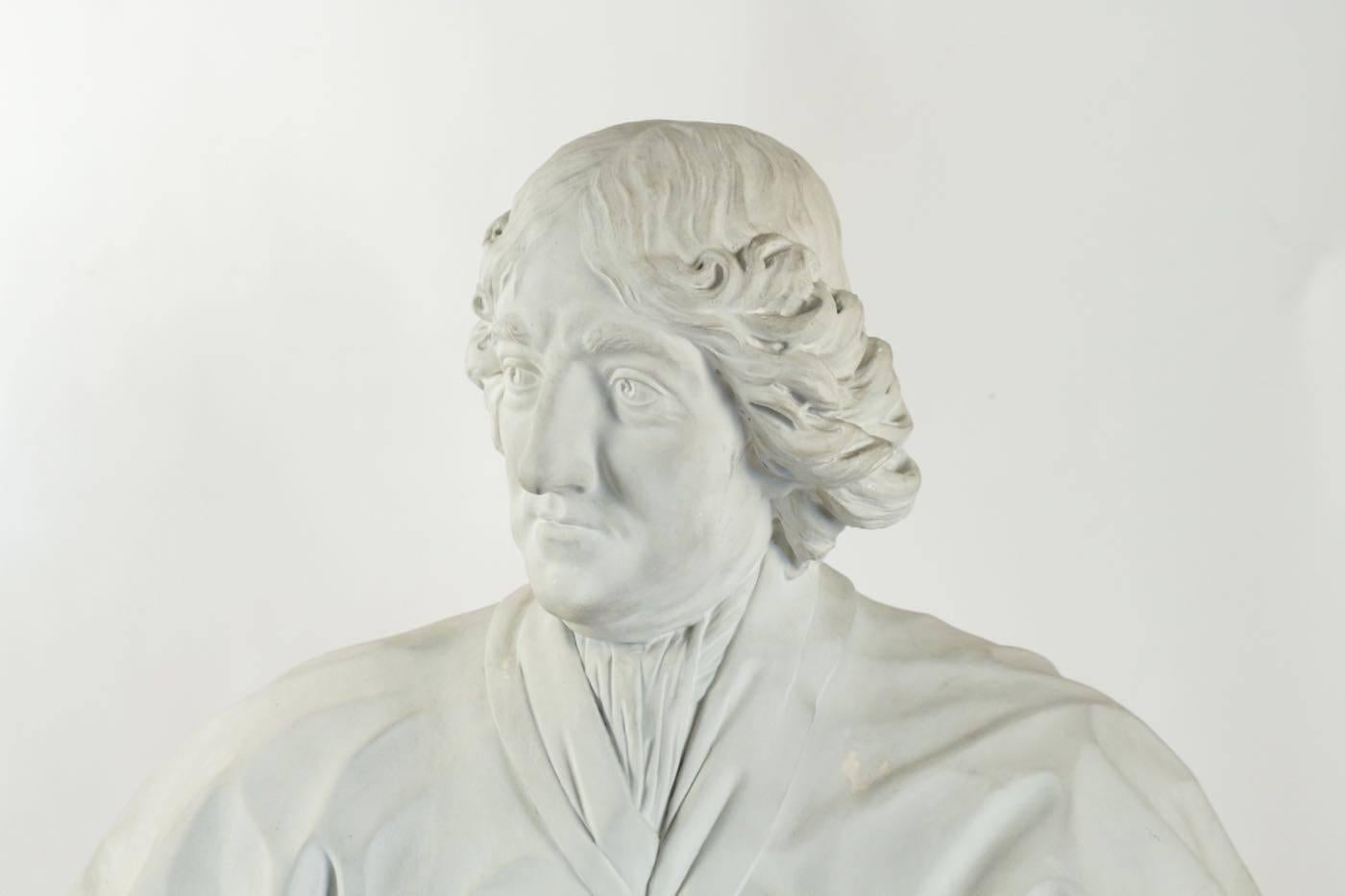 Plaster du Louvred bust of Boissuet Jacques-Benigne.
 