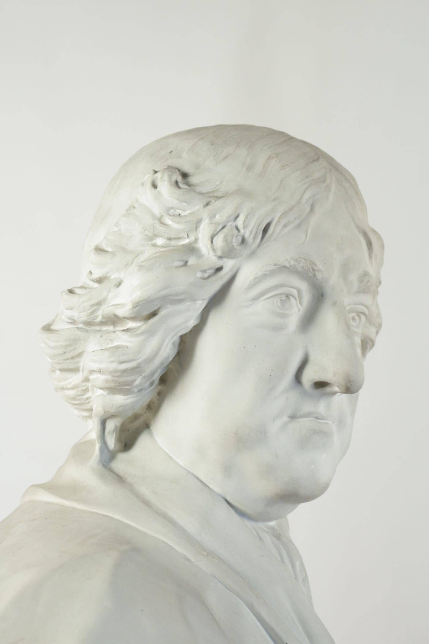 Plaster du Louvred Bust of Boissuet Jacques-Benigne 1