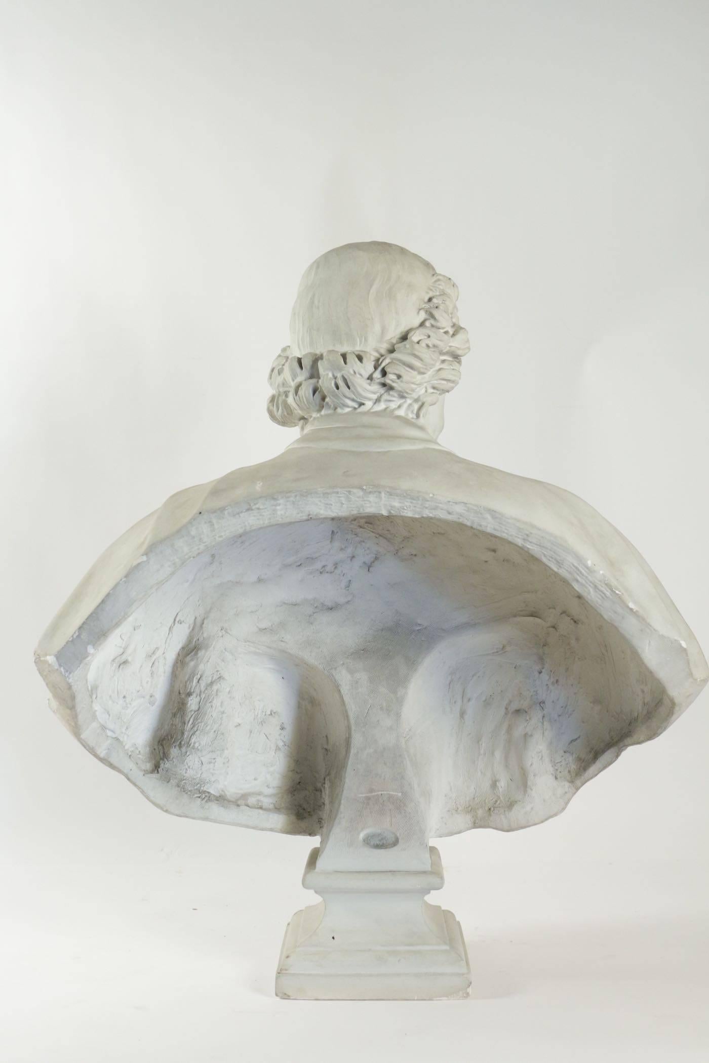Plaster du Louvred Bust of Boissuet Jacques-Benigne 2