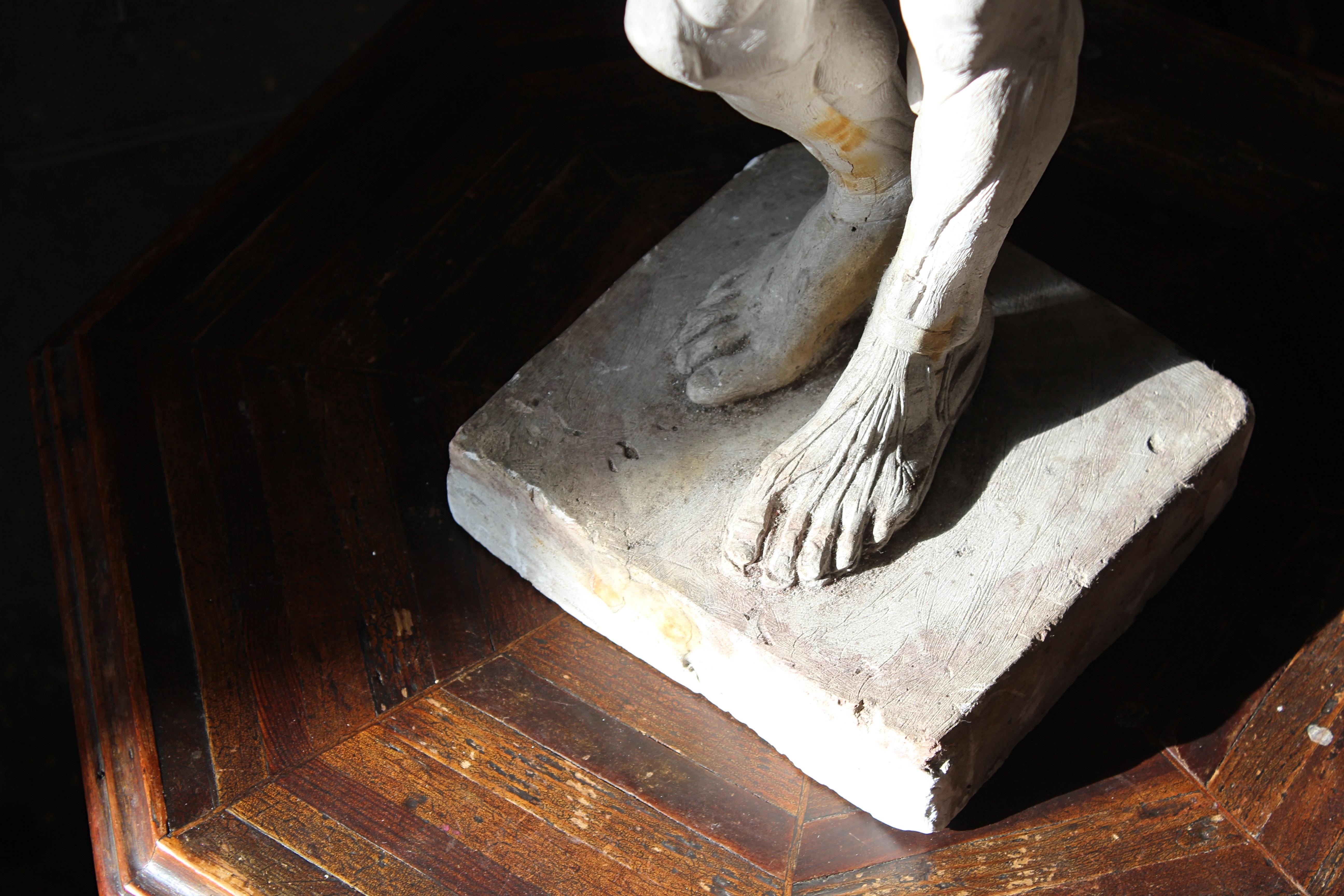 Escultura encoche de escayola de Mary Syme Boyd (1910-1997) Manera de Antoine Houdon Yeso en venta