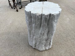 Plaster Faux Bois Tree Trunk Table