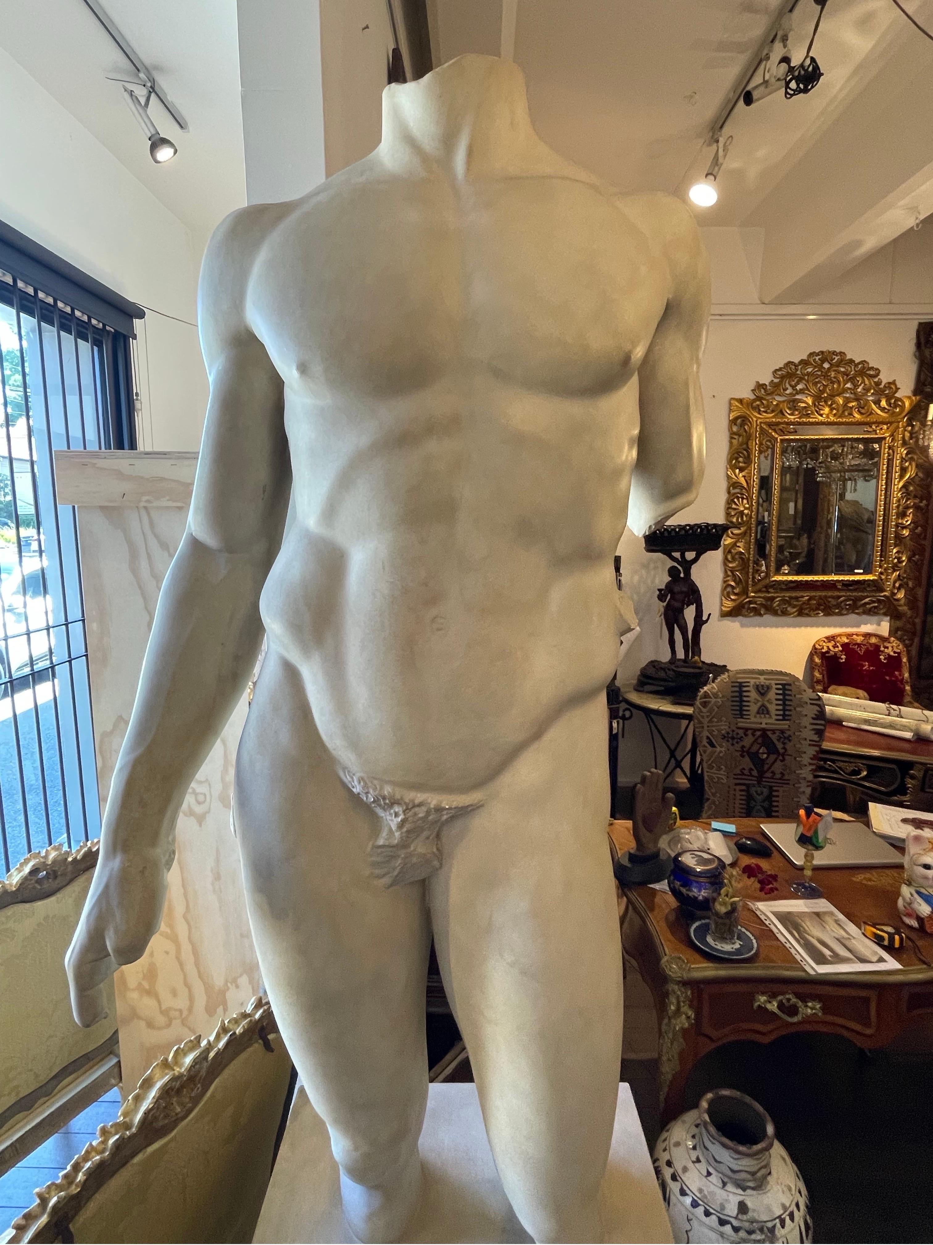 Tedesco Figura in gesso del Doryphoros di Polykleitos, inizio XX secolo in vendita