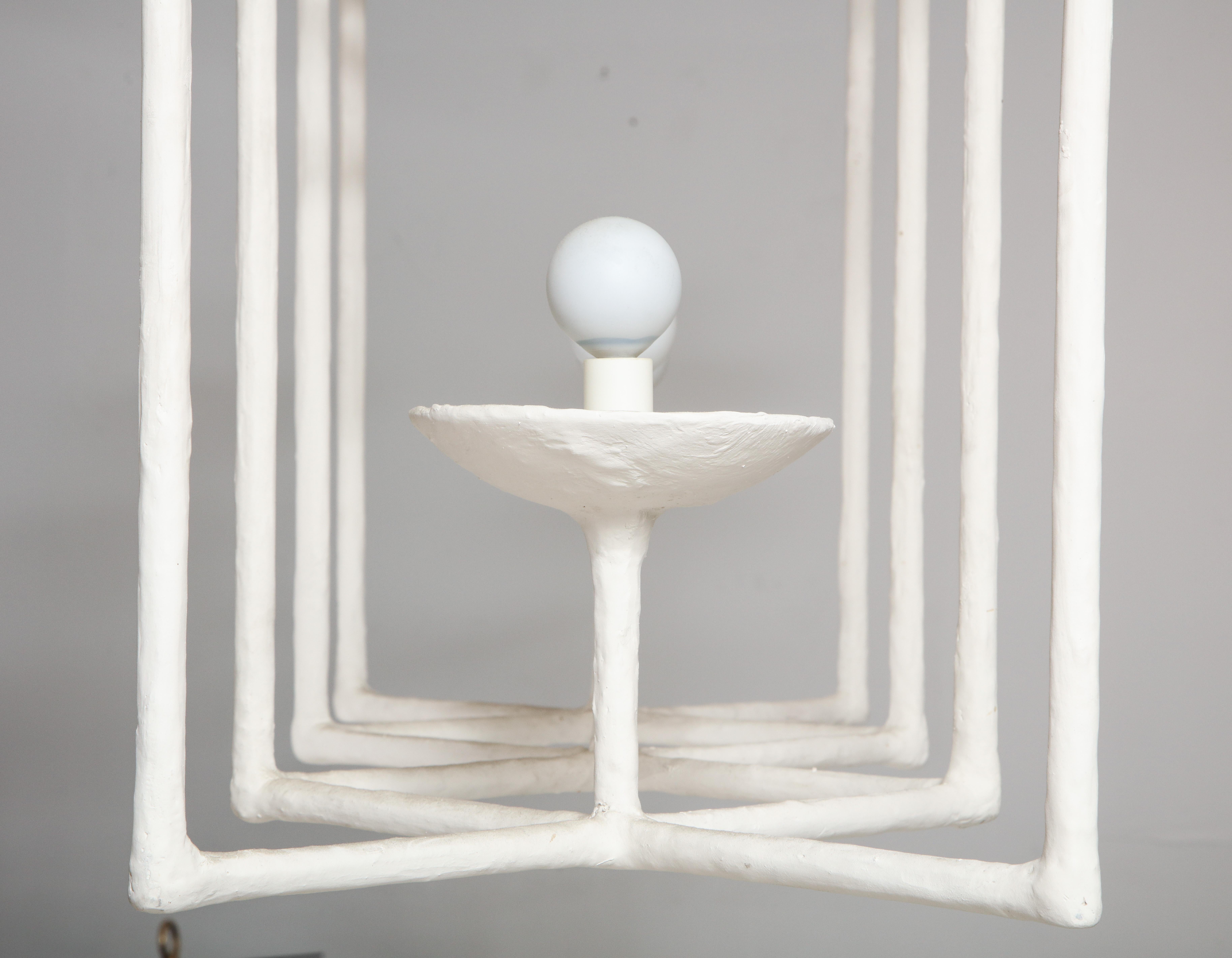 Custom Plaster Fixture in the Manner of Giacometti In New Condition For Sale In New York, NY