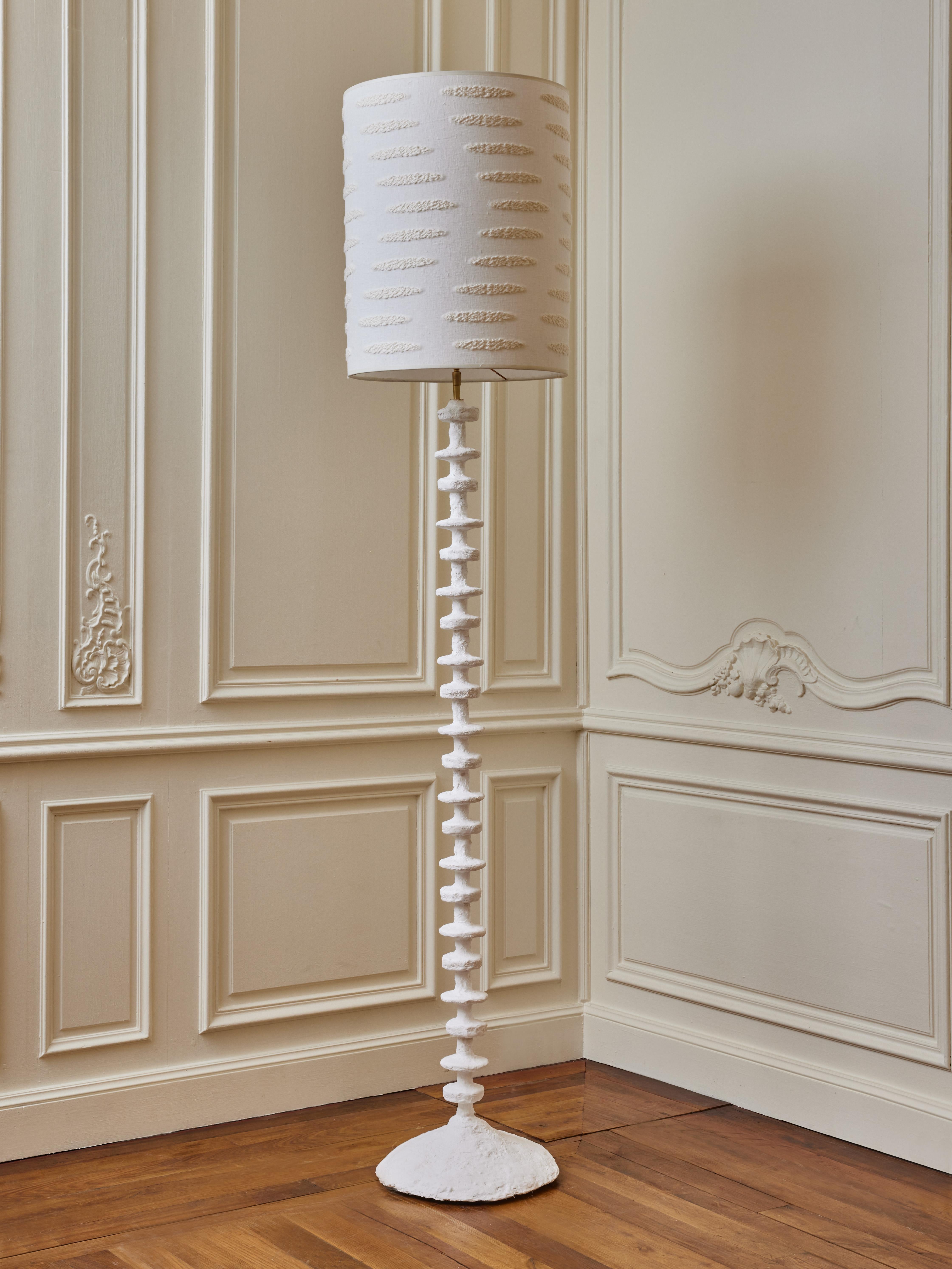 Contemporary Plaster Floor Lamp by Lynx For Sale