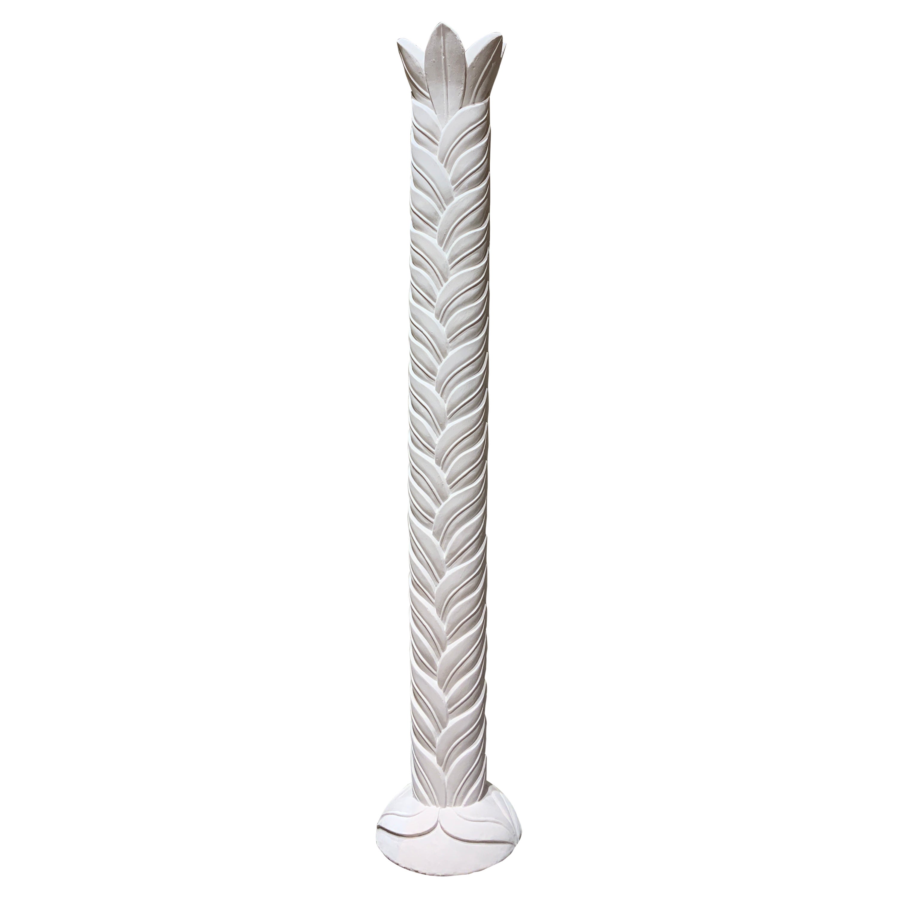 Lampada da terra in gesso Francia circa 1970