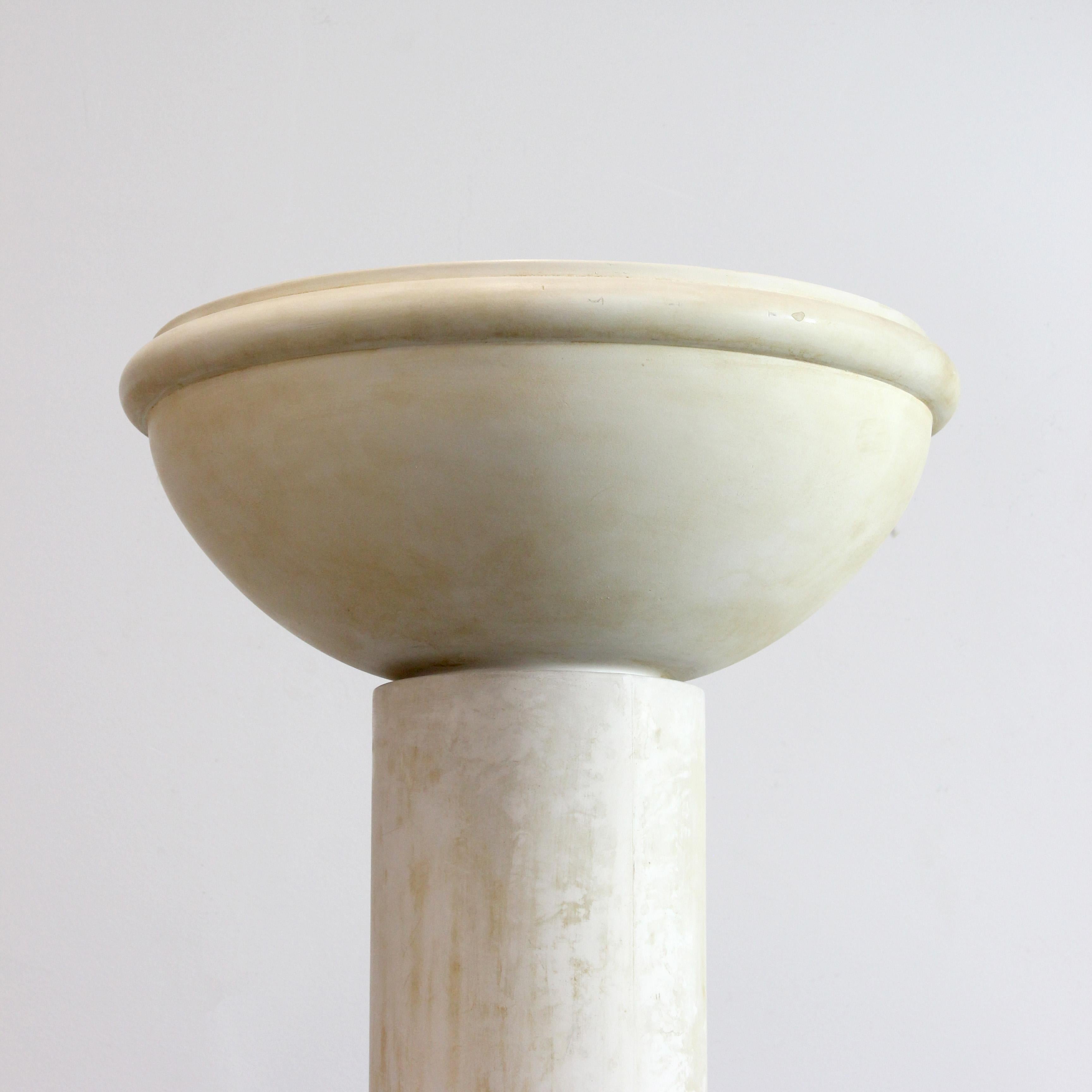 Spagnolo Lampada da terra in gesso con finitura in stucco veneziano - c. 1970 - Spagna in vendita