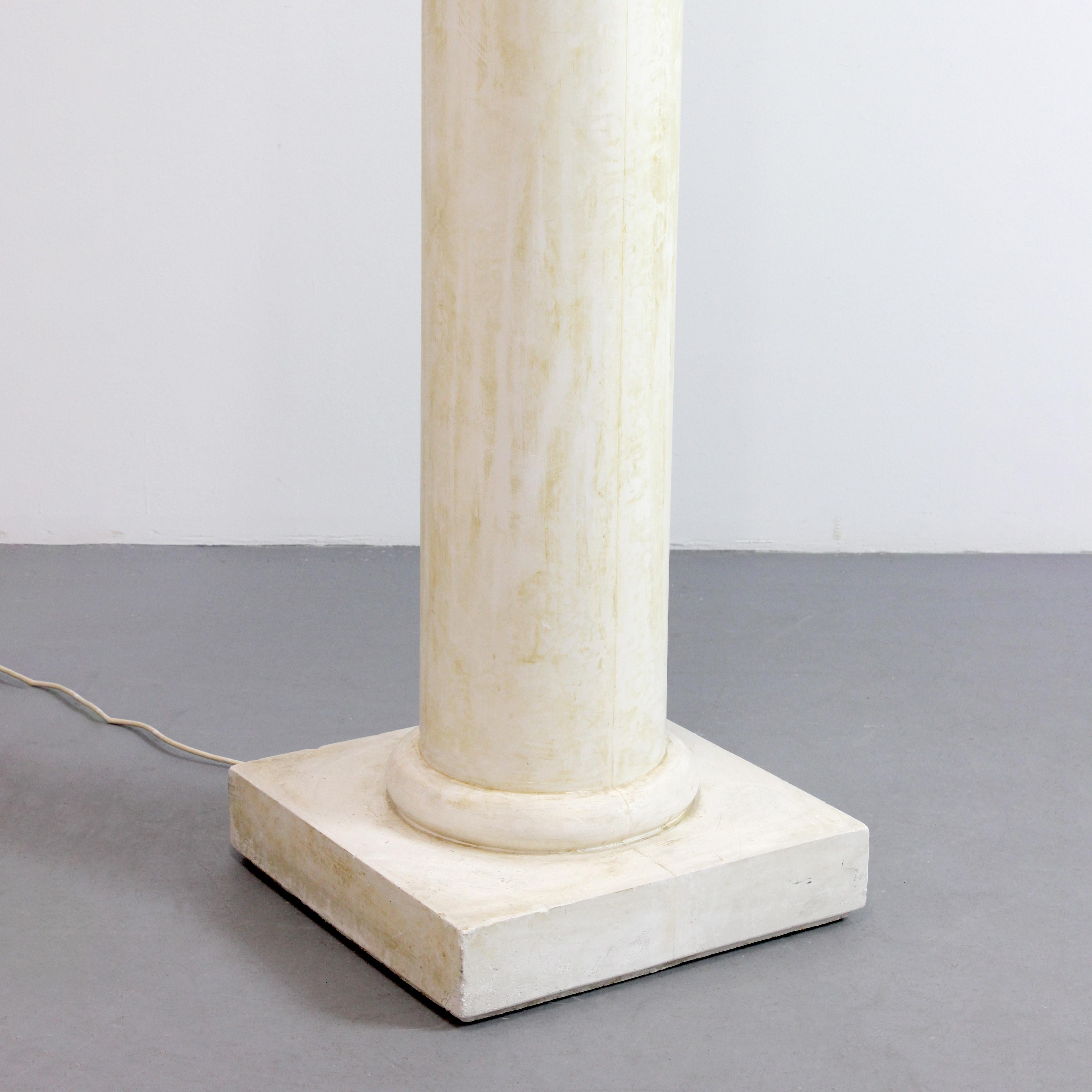 Lampada da terra in gesso con finitura in stucco veneziano - c. 1970 - Spagna in vendita 3