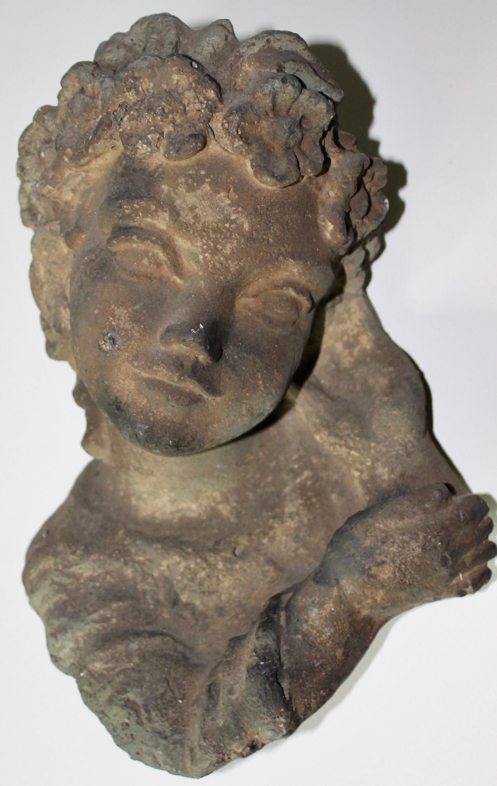 Baroque Revival Plaster Fragment of a Child For Sale