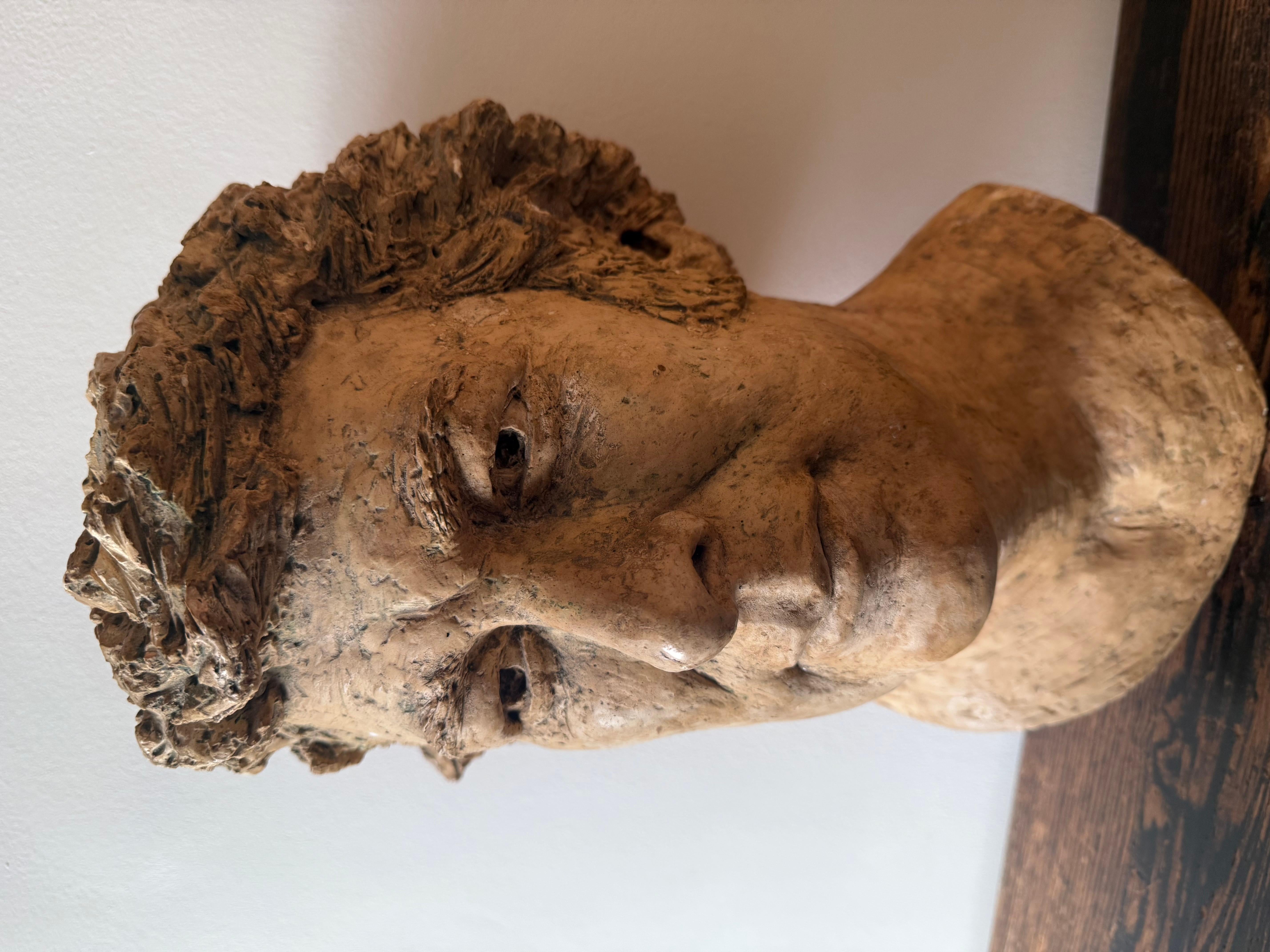 Scultura di testa in gesso In condizioni buone in vendita a Ongar, GB