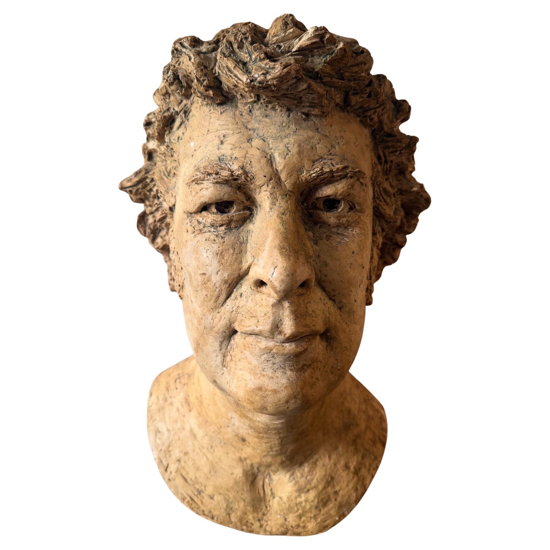 Scultura di testa in gesso in vendita